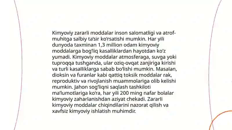 Zararli moddalar va uning tasnifi 4