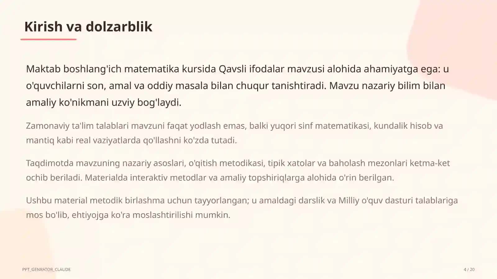 Qavsli ifodalar (2-sinf) 4