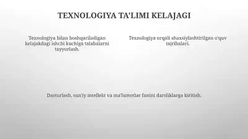 Texnologiya ta'limi haqida 4