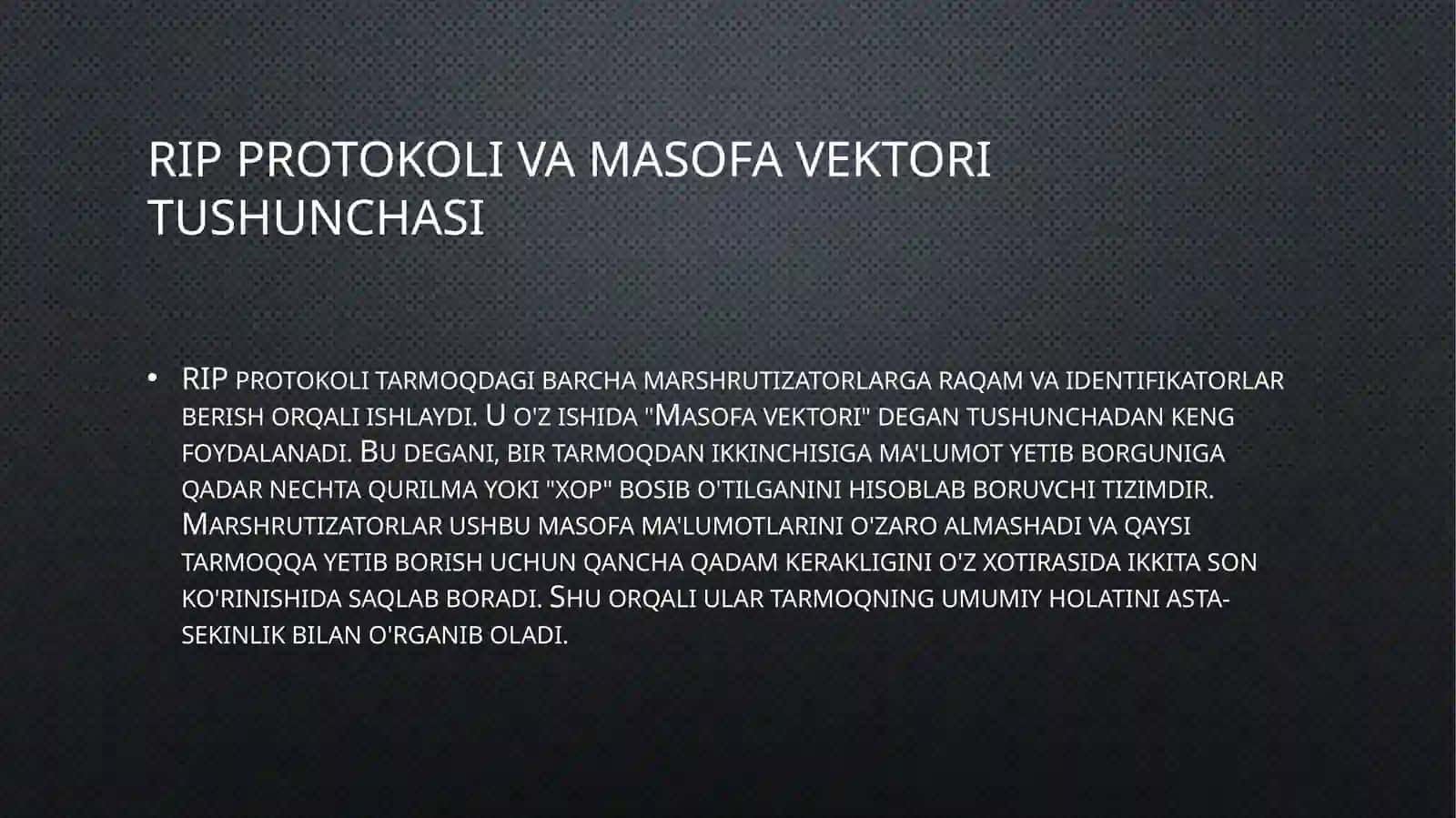 Tarmoq resurslarini boshqarish 4