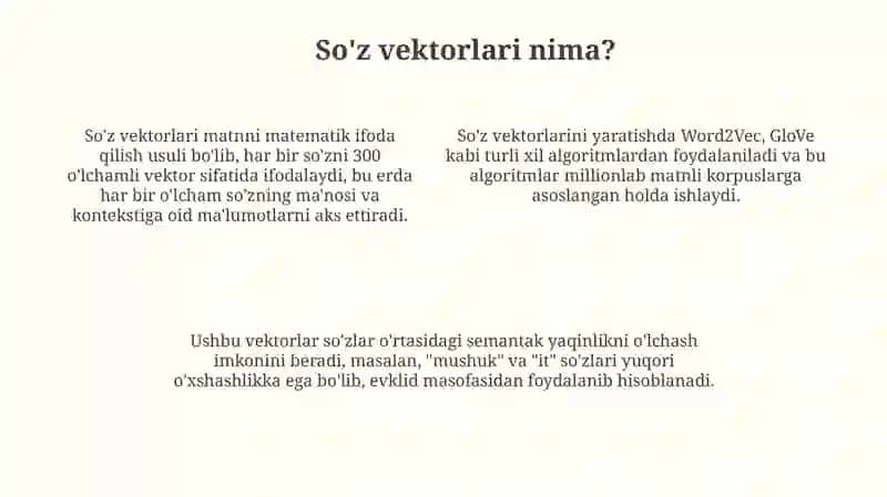 So‘z vektorlari 4
