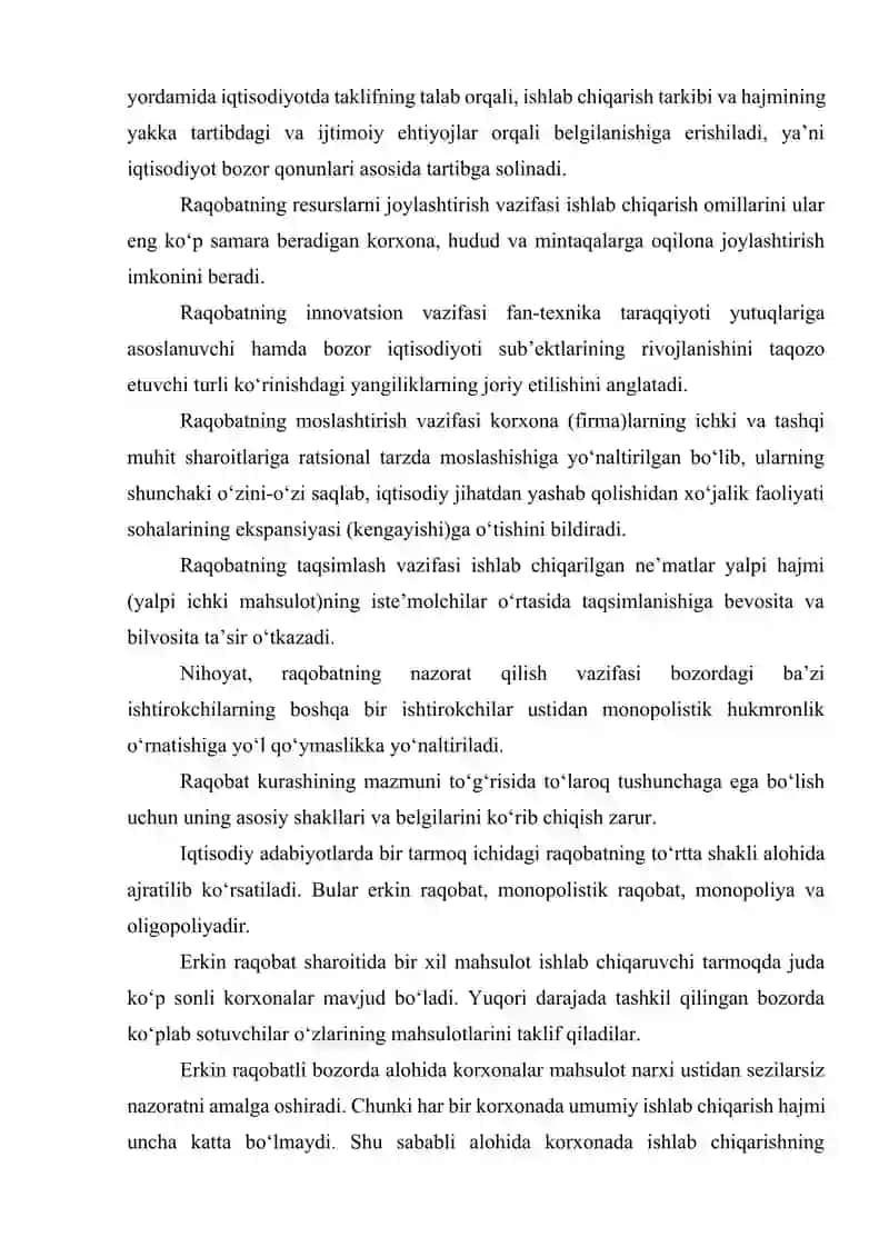 Raqobatning shakllari va usullari 4