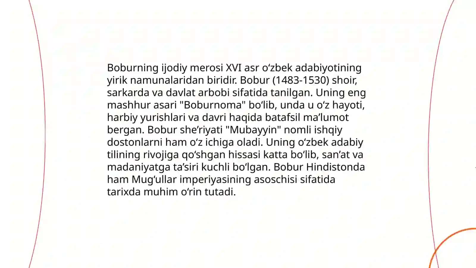 Boburning hayoti va tarjimai holi 4