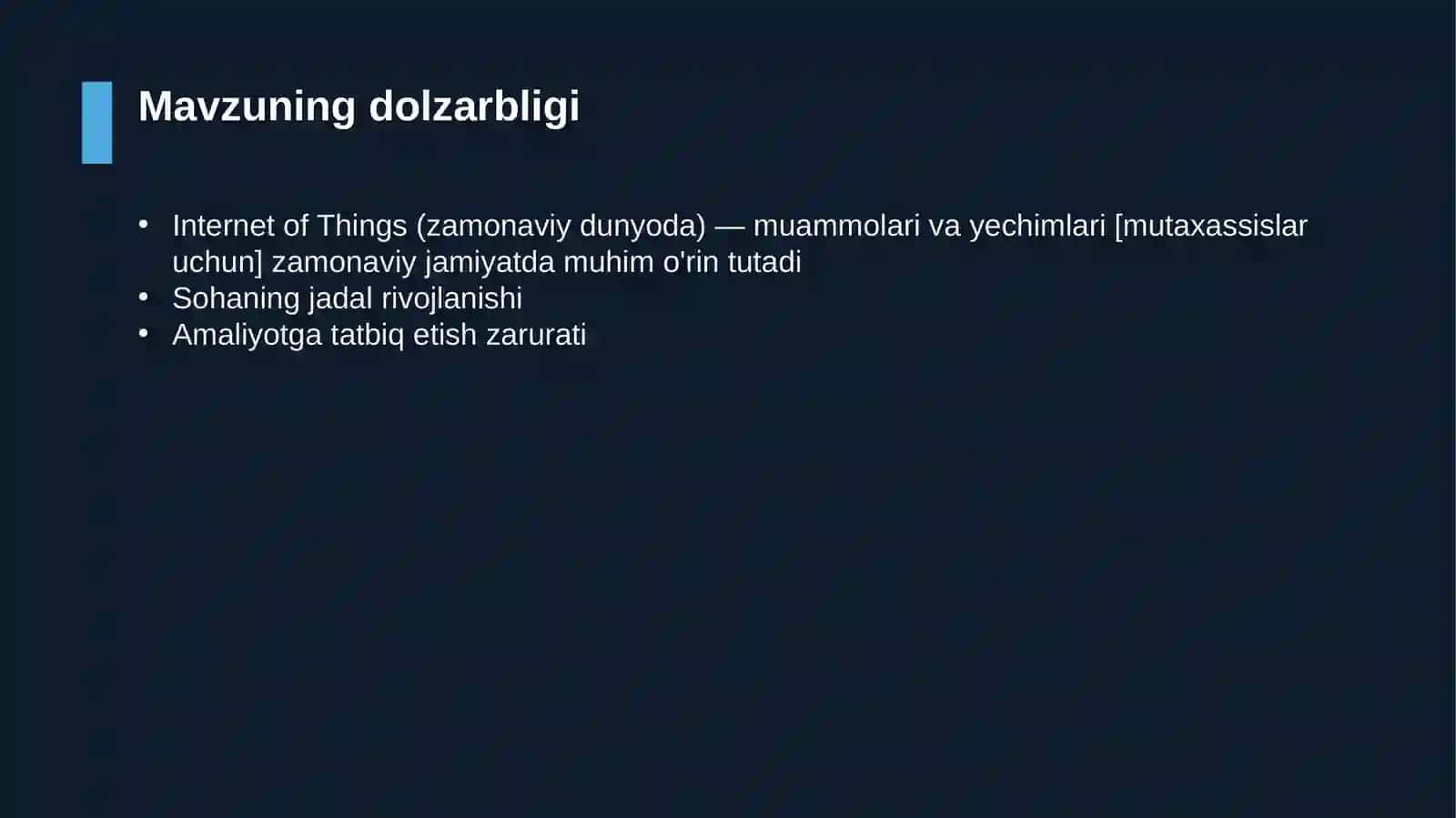 Internet of Things (zamonaviy dunyoda) — muammolari va yechimlari [mutaxassislar uchun] 4