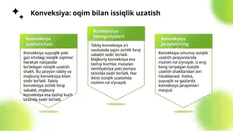 Konveksiya va Issiqlik Almashinish 4