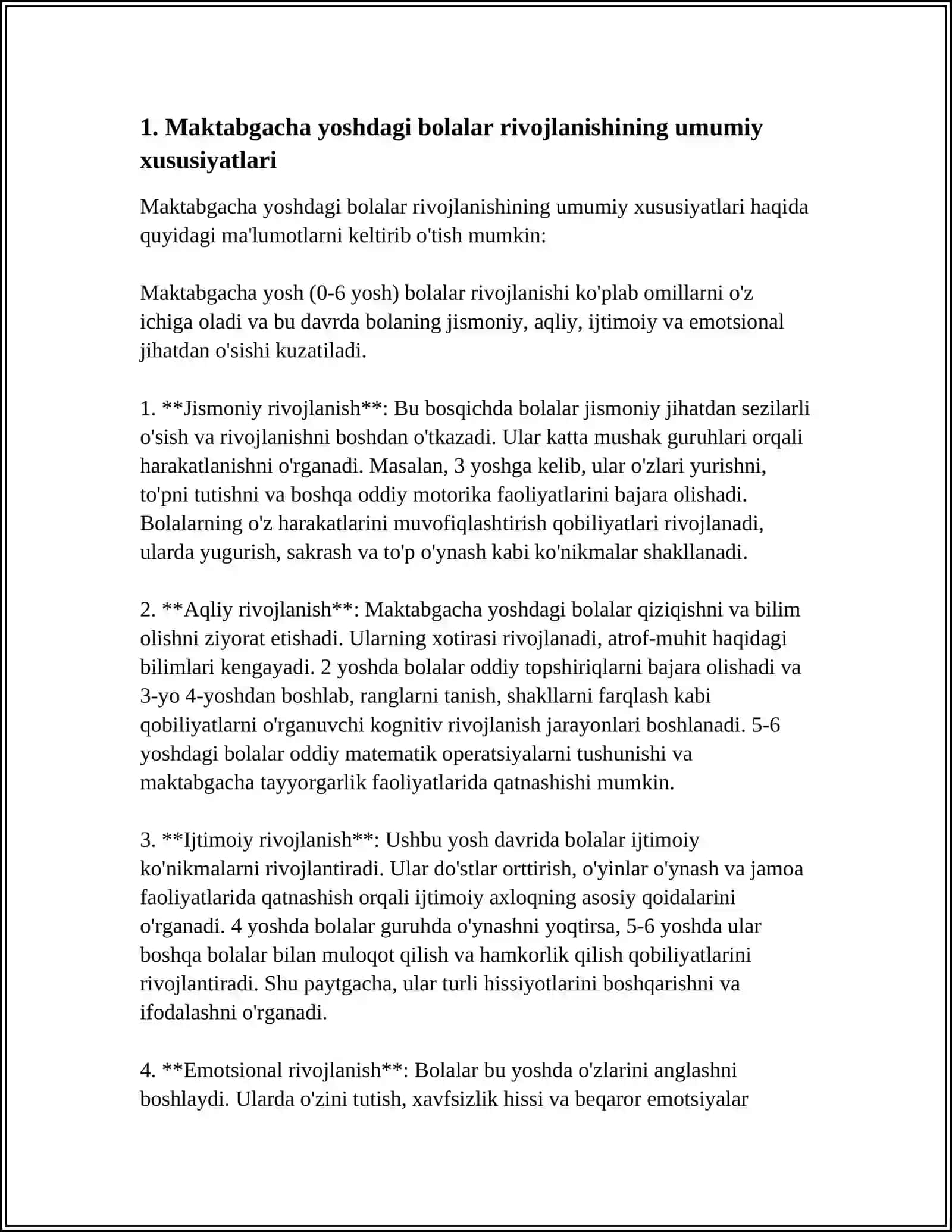 MAKTABGACHA YOSHDAGI BOLALAR JISMONIY TARBIYASINING OʻZIGA XOS XUSUSIYATLARI 4