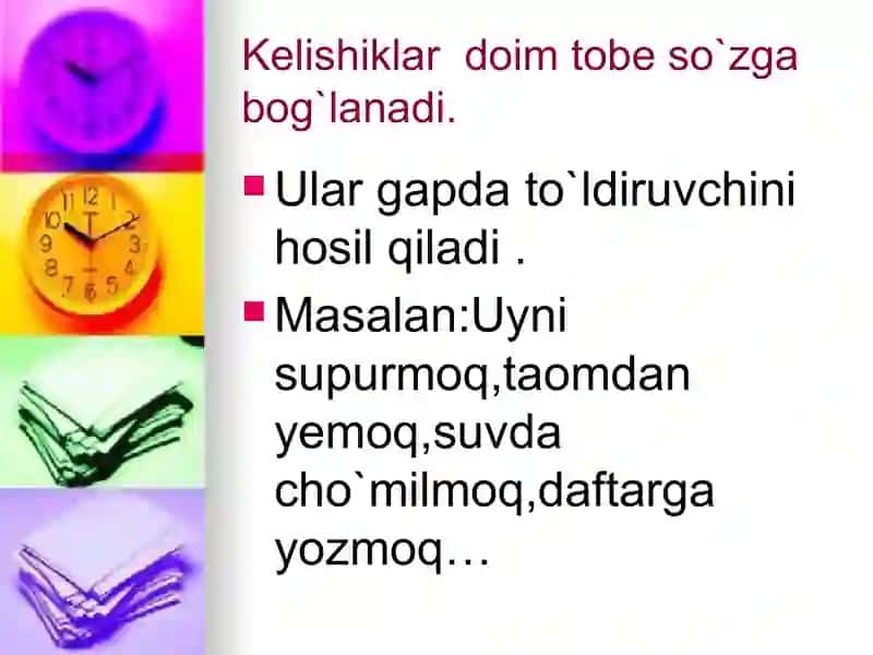 Kelishiklar 4