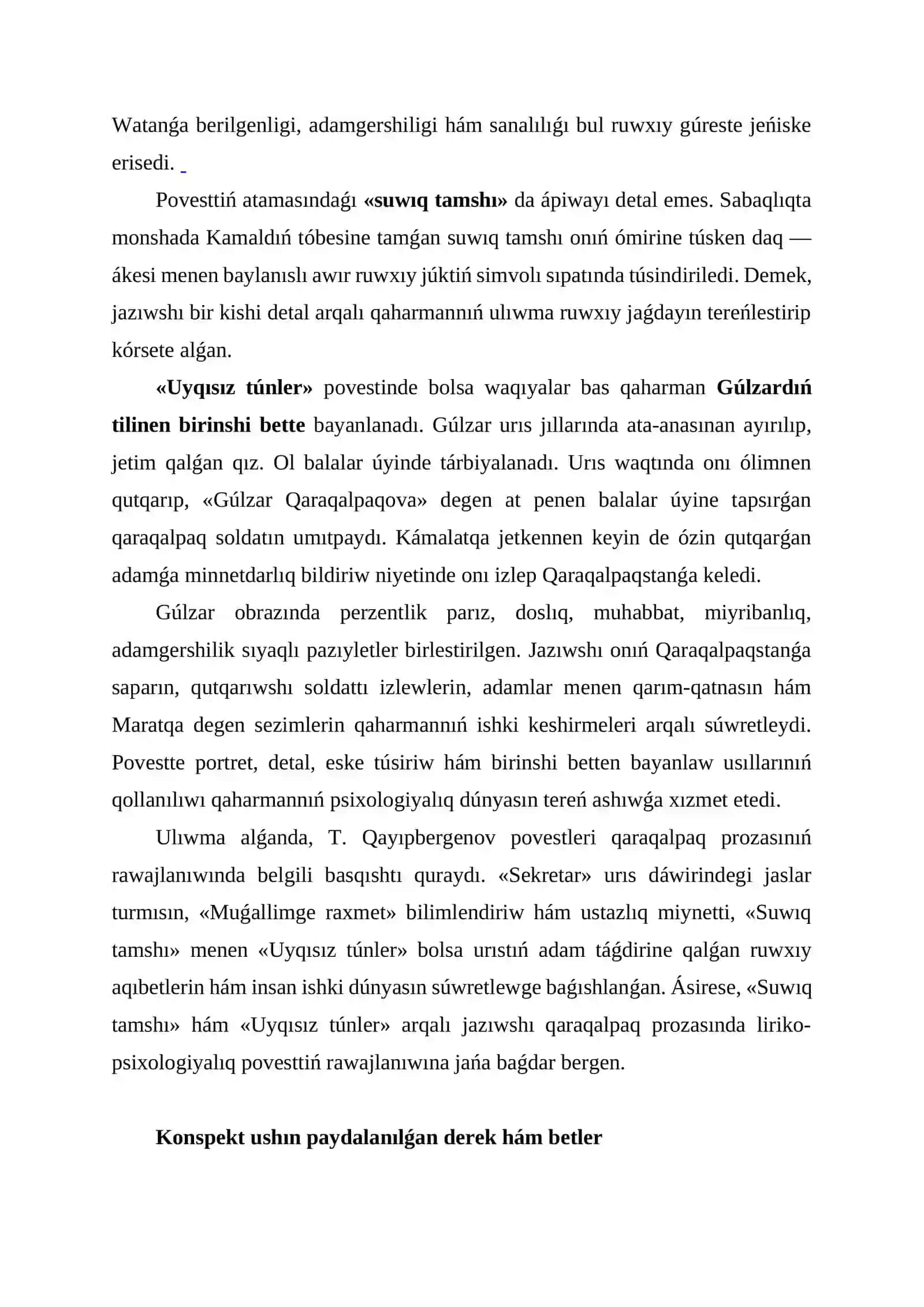 T. Qayıpbergenov povestleri 4