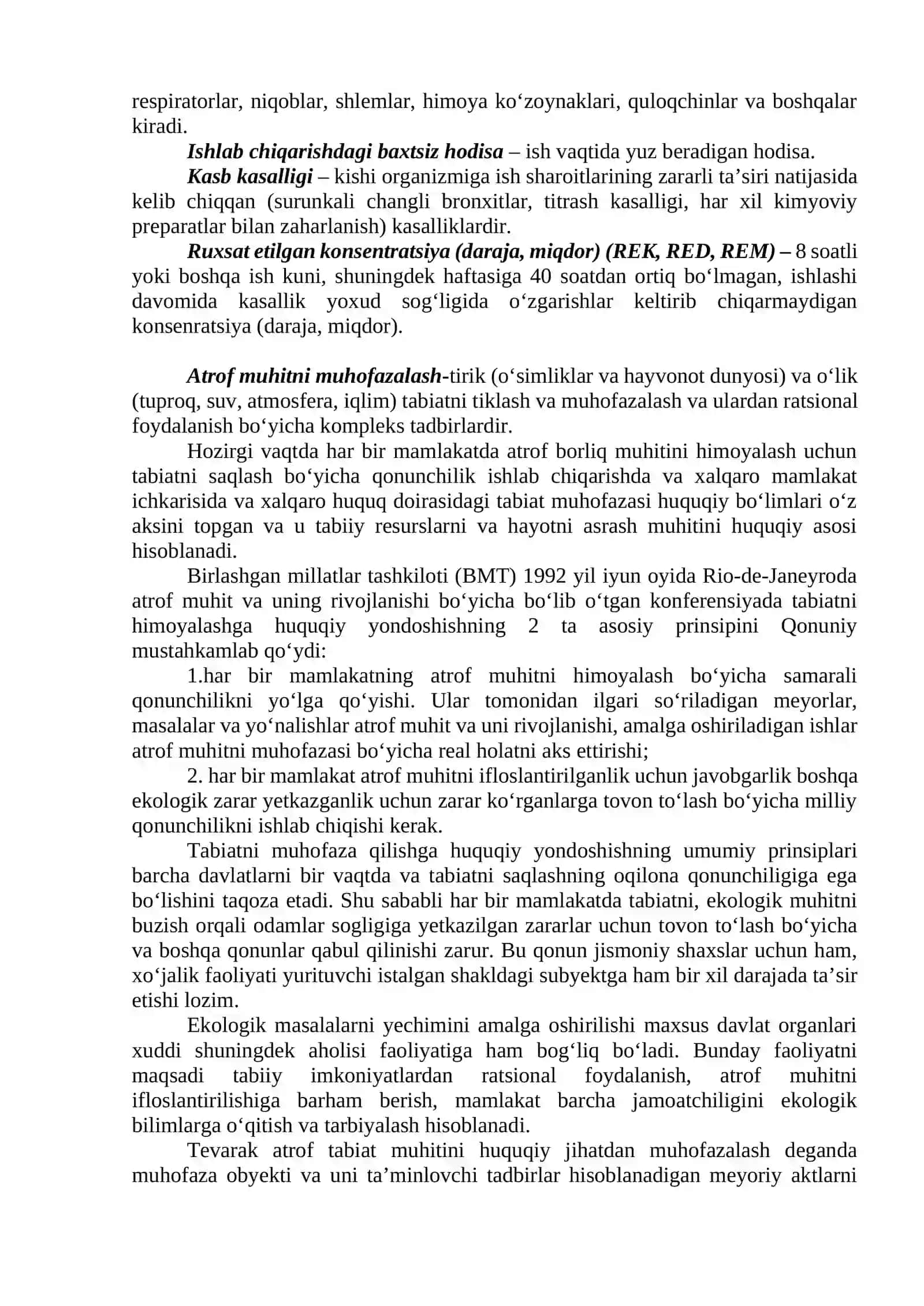4-Ma’ruza: Hayot faoliyati xavfsizligining huquqiy va tashkiliy asoslari 4