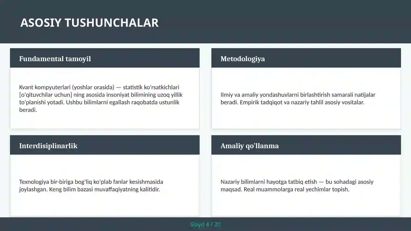 Kvant kompyuterlari (yoshlar orasida) — statistik ko'rsatkichlari [o'qituvchilar uchun] 4