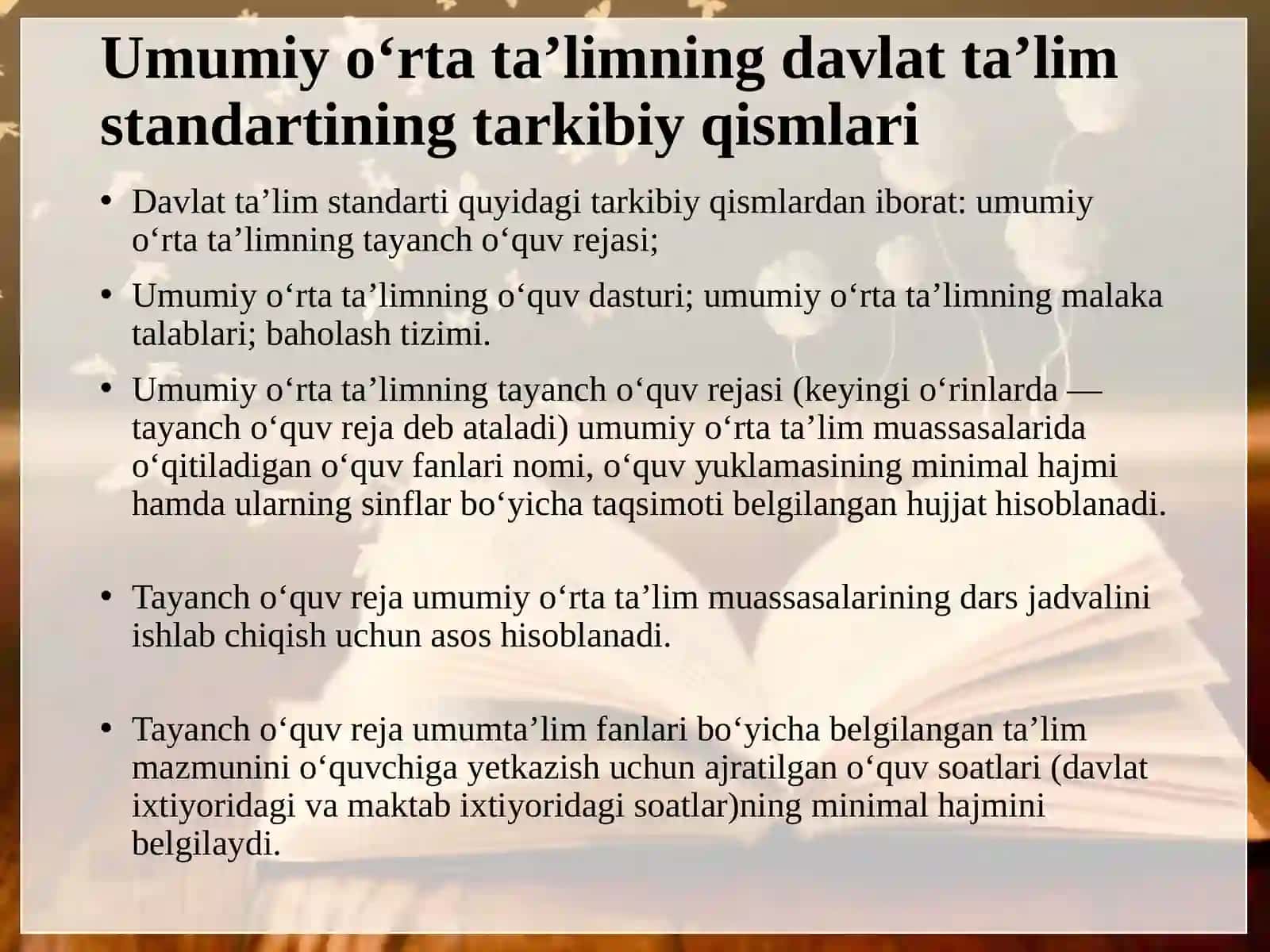 Amaliy mashg’ulot. Boshlang‘ich sinflarda matematikadan DTS va milliy o’quv dasturi tahlili 4