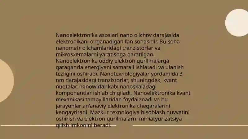 Nanoqurilmalar va ularning ishlash mexanizmlari 4