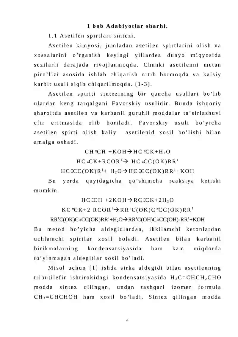 Atsetilen spirtlarini vinil efirlarini analitik kimyoda qo’llanilishi 4