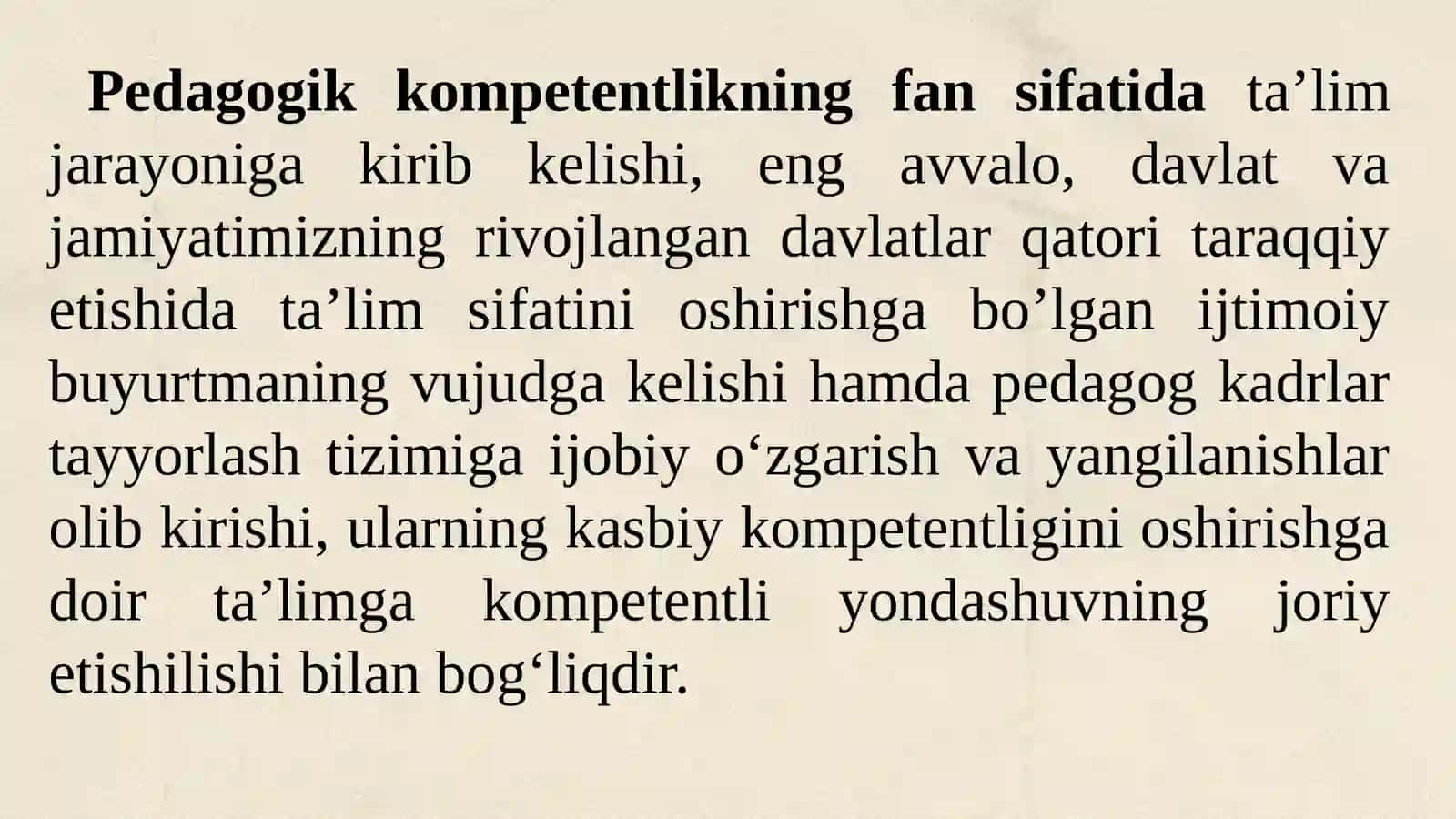 Pedagogik kompetentlikning tuzilishi va mohiyati 4