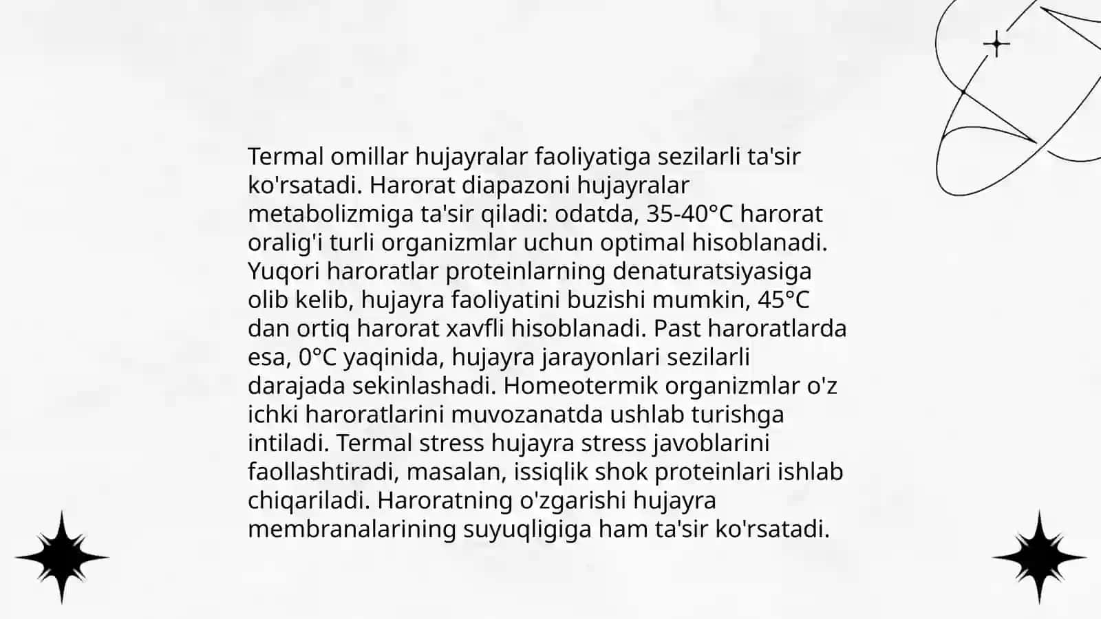 Tirik organizm to'qima va hujayralariga fizik omillarning taʼsiri 4