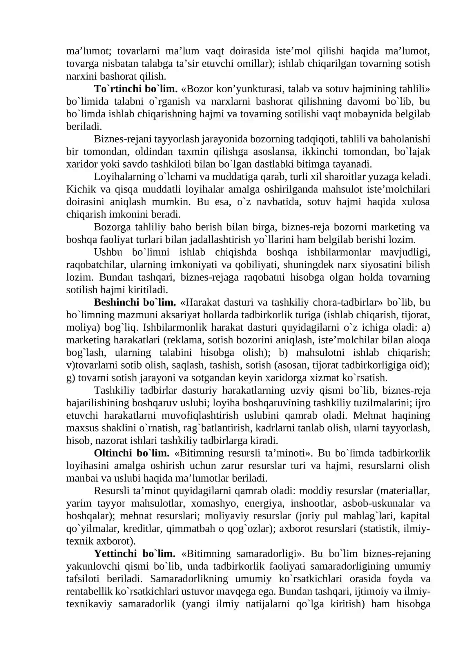 Biznеs rеja, uning ahamiyati, mоhiyati va mazmuni 4