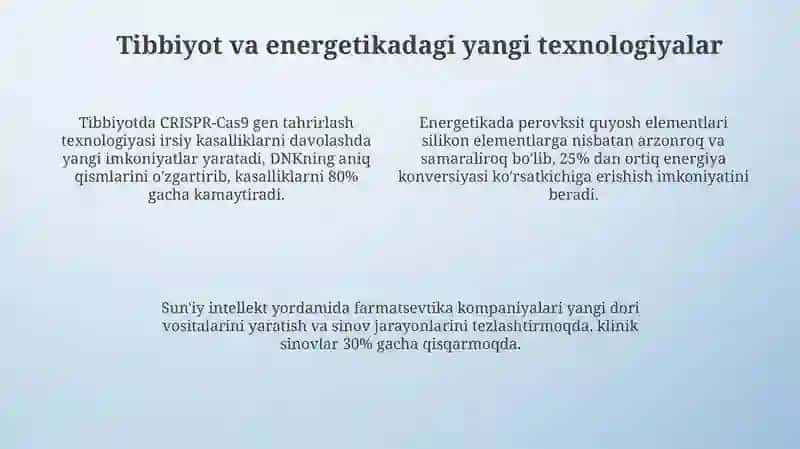 Ilm va texnika Yangi kashfiyotlar va texnologiyalar 4