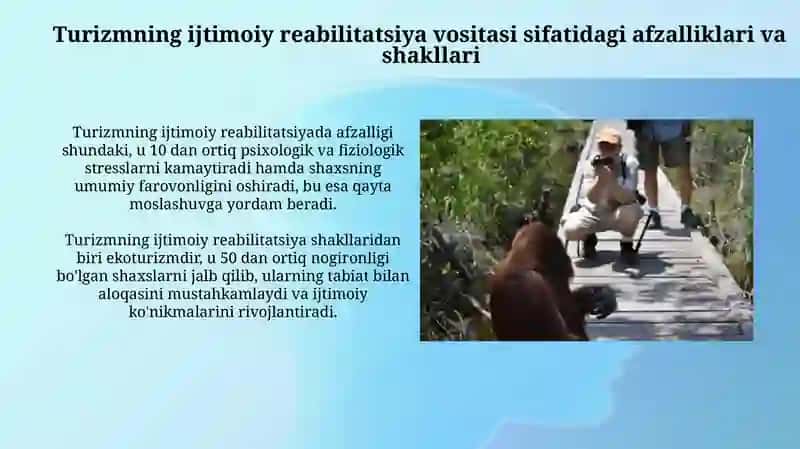 Turizm orqali ijtimoiy reabilitatsiya 4
