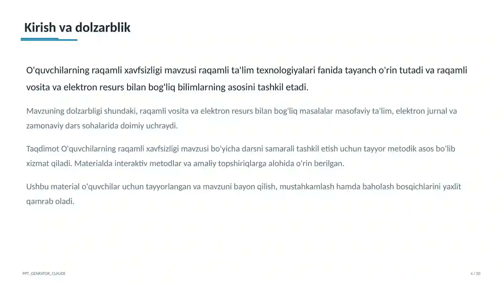 Raqamli ta'lim texnologiyalari 4