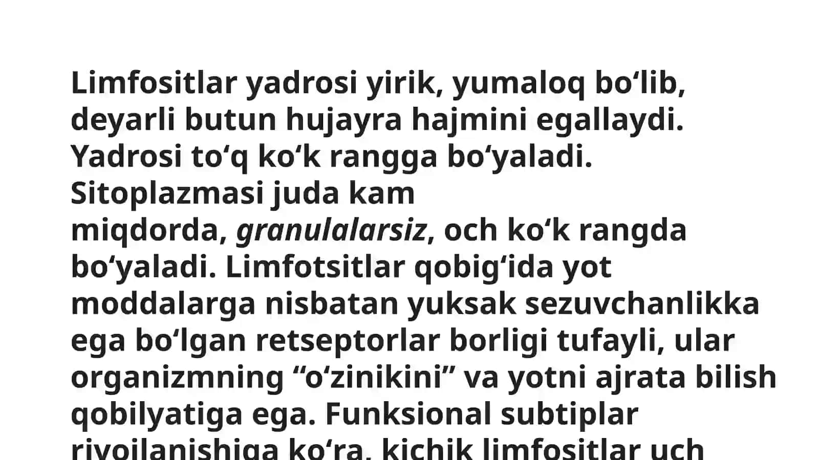 Timusdagi T-limfotsitlar 4
