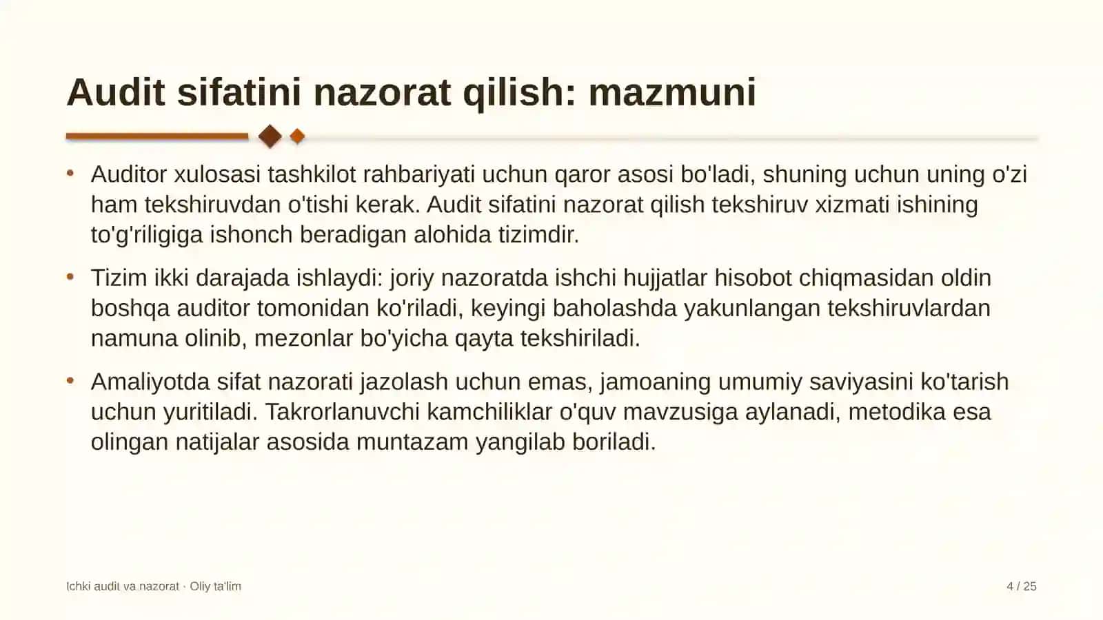 Gaz qazib olishda audit sifatini nazorat qilish 4