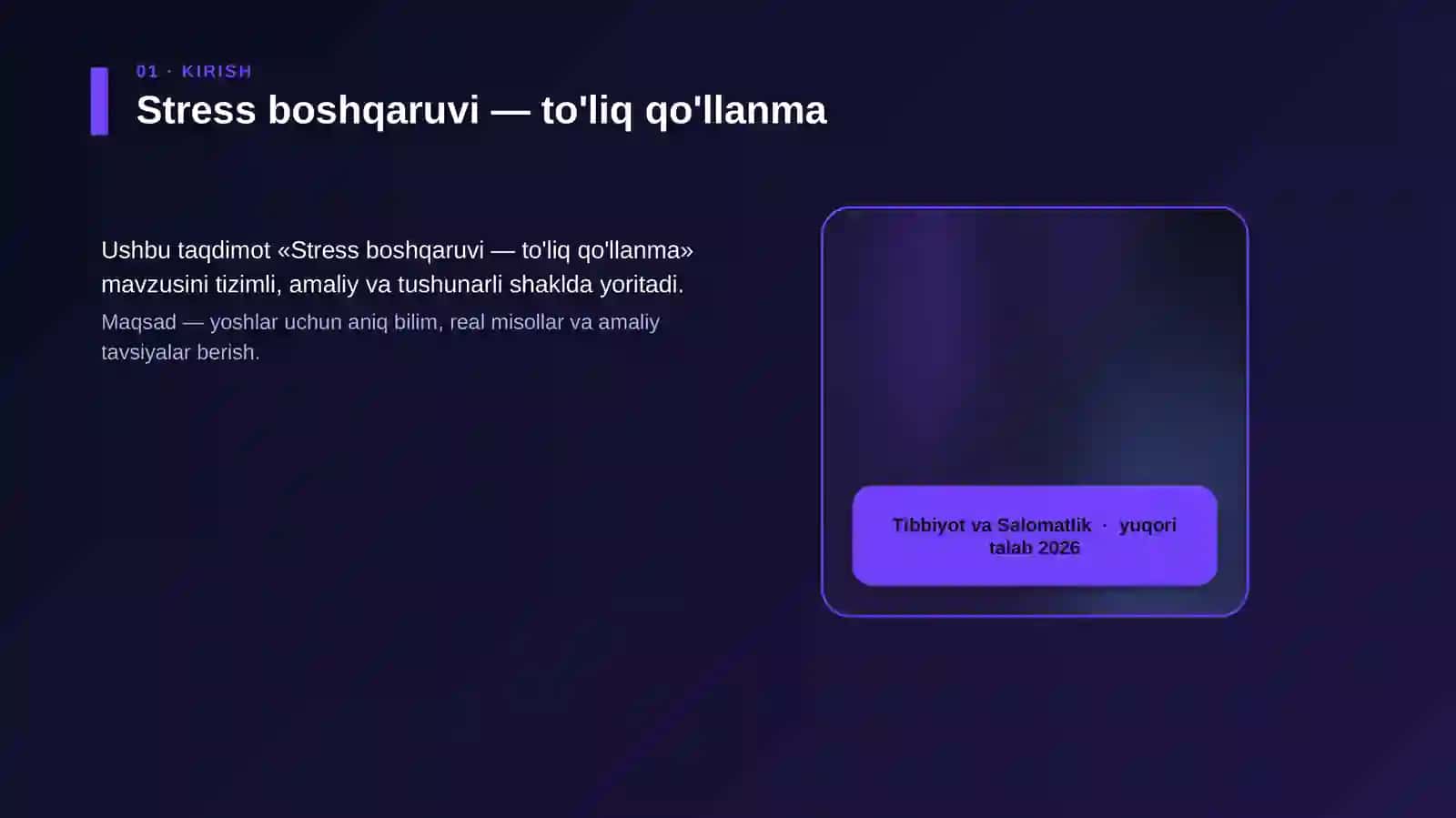 Stress boshqaruvi — to'liq qo'llanma 4