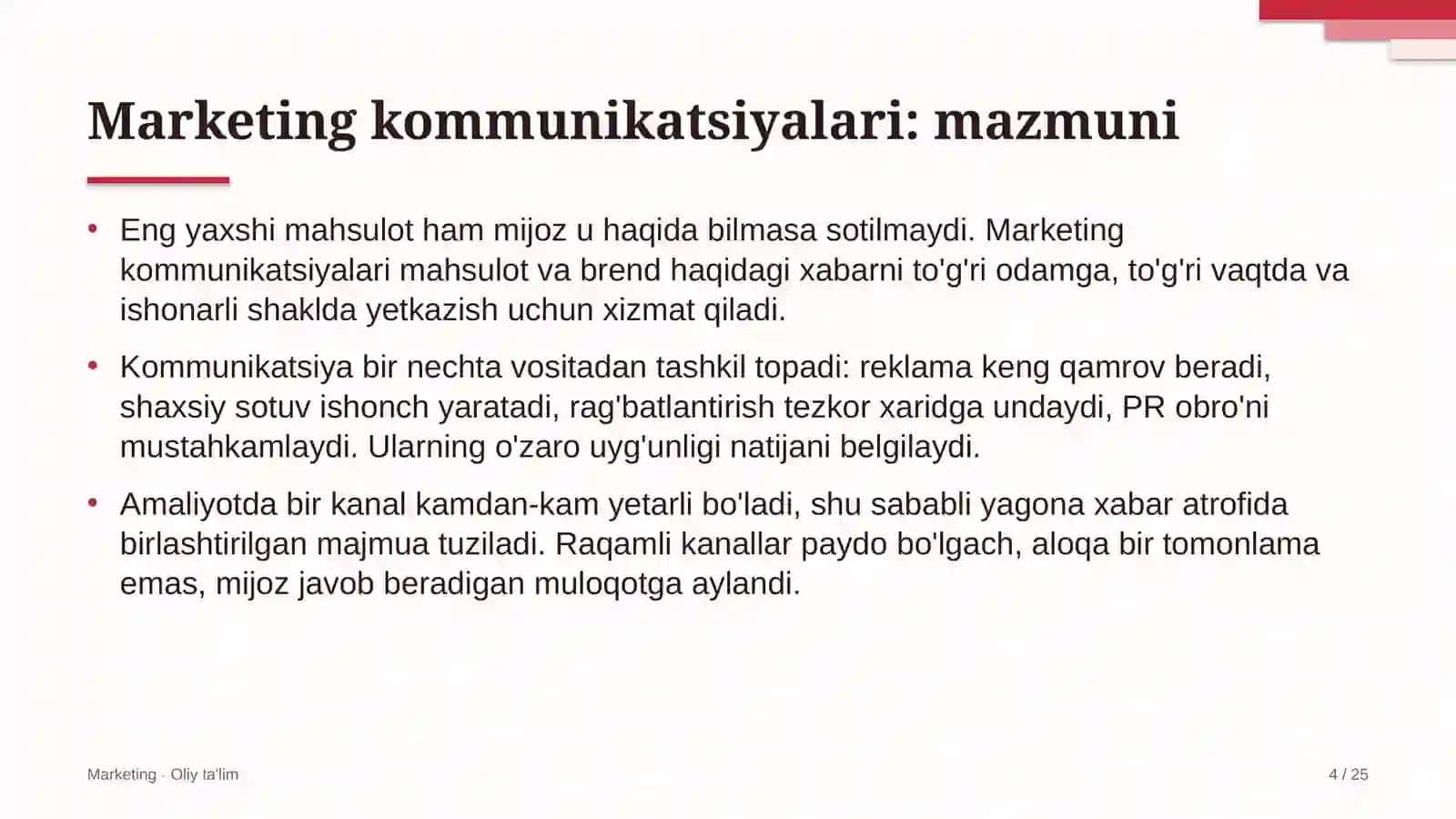Charm-poyabzal sanoatida marketing kommunikatsiyalari 4