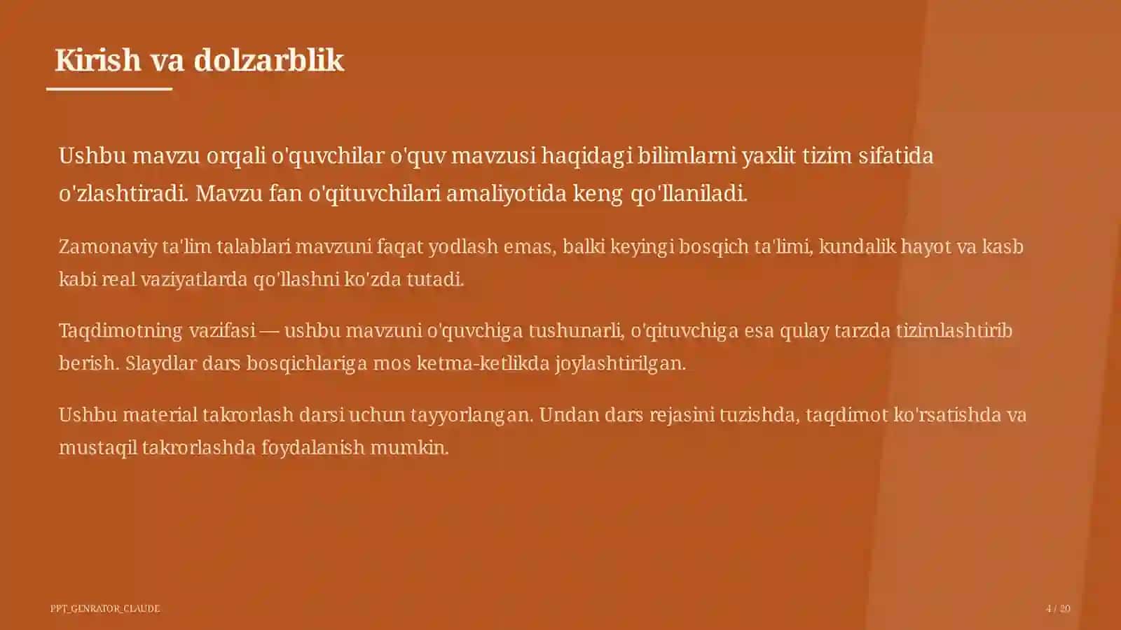 Formativ baholash: o'quvchiga samarali fikr-mulohaza (feedback) berish usullari 4