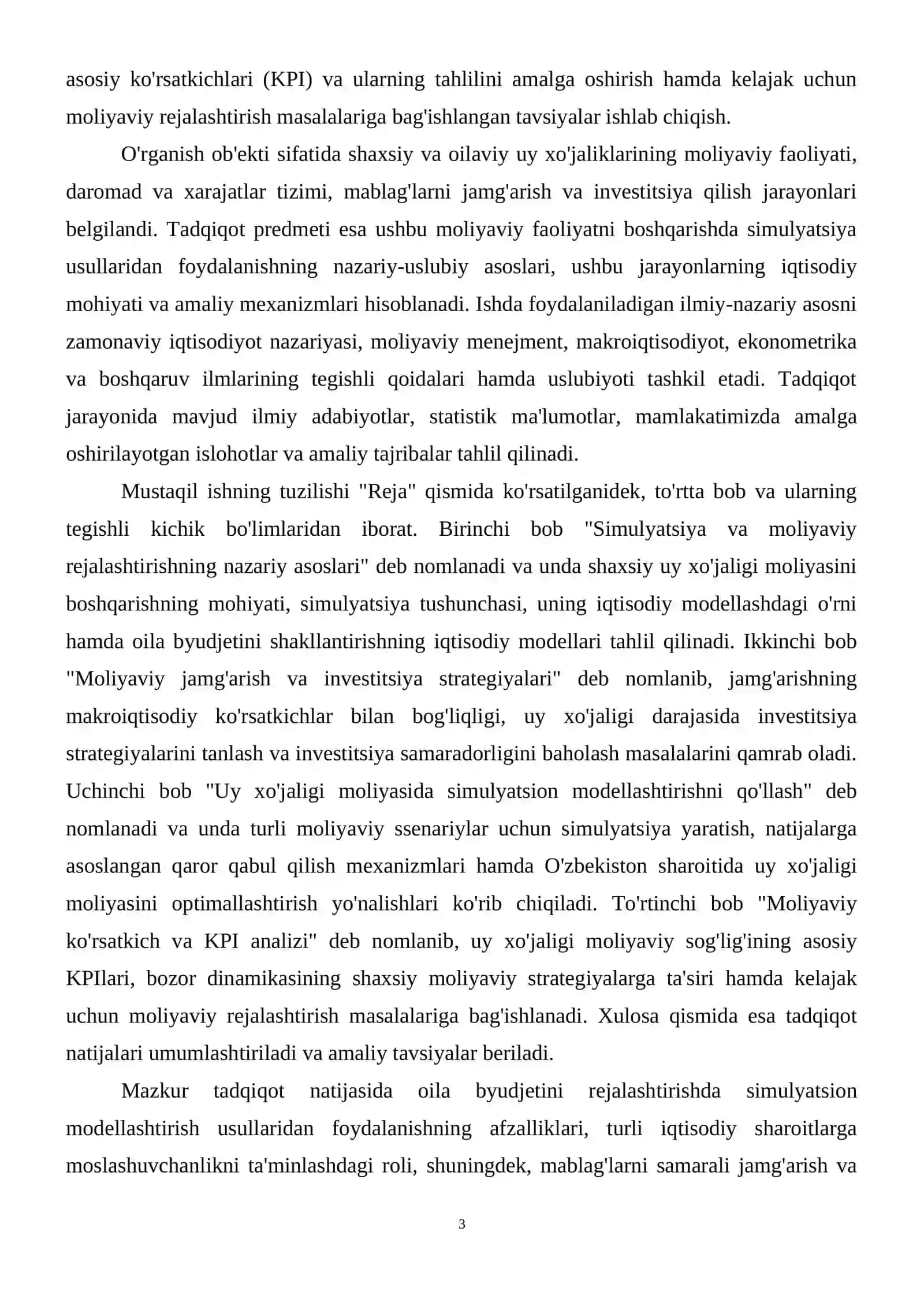 Simuliyatsiyaga kirish va shaxsiy uy xo'jaligida mablag'ini jamg'arish 4