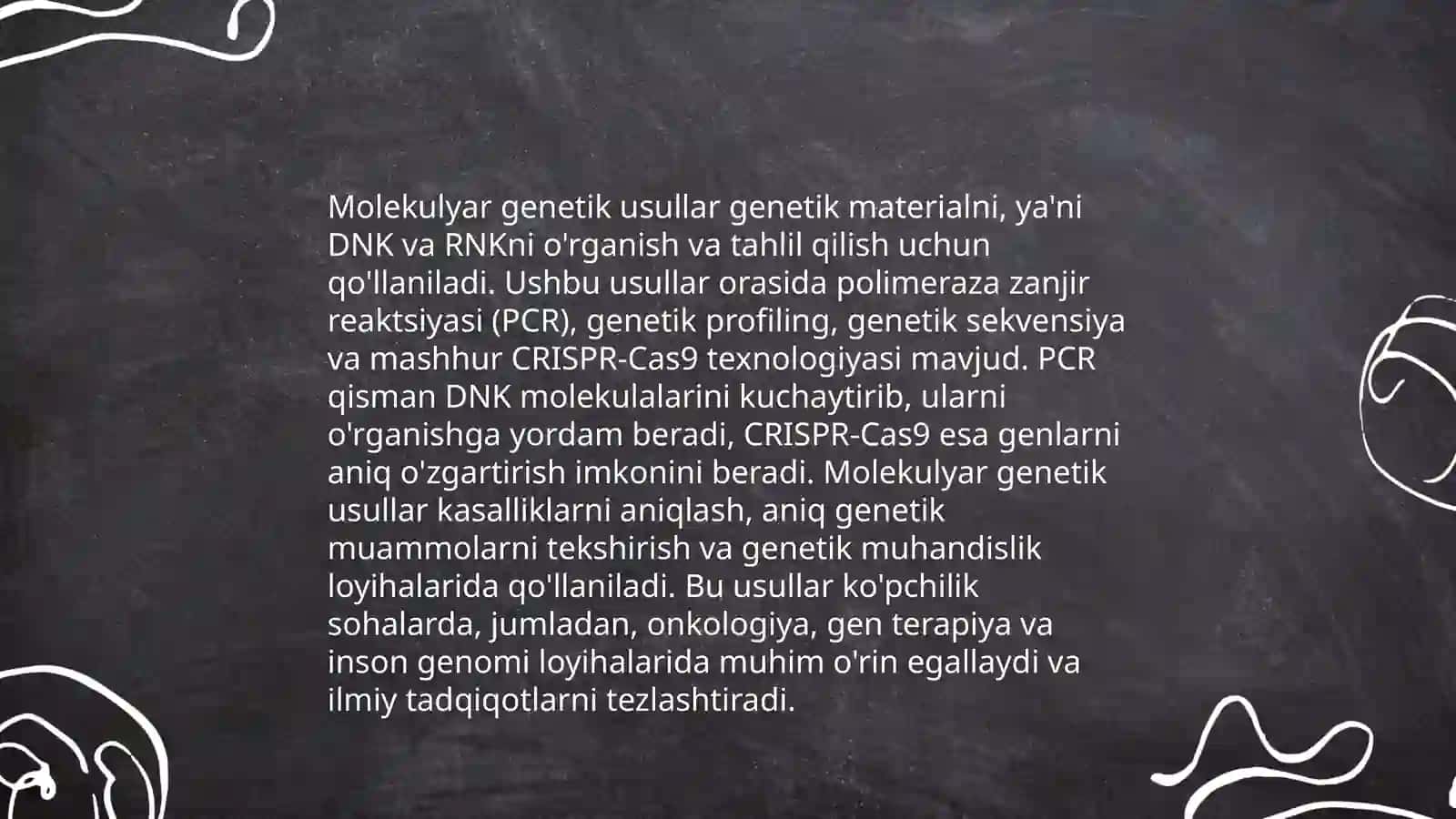 Inson genetikasini órganish usullari annotatsiya sitogenetik va boshqalar 4