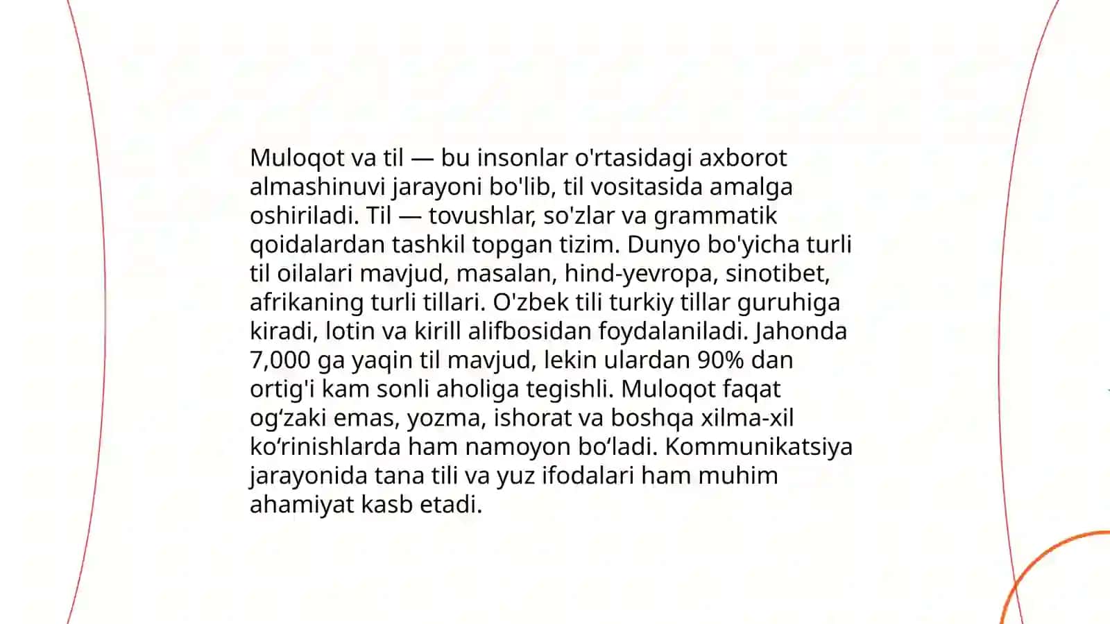 Nutqning ixtisoslashuvi. Muloqotning tarkibiy qismlari 4