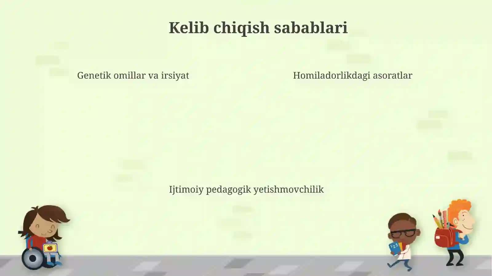 Aqliynuqsoni boʻlgan bolalar bilan ishlash usullari 4