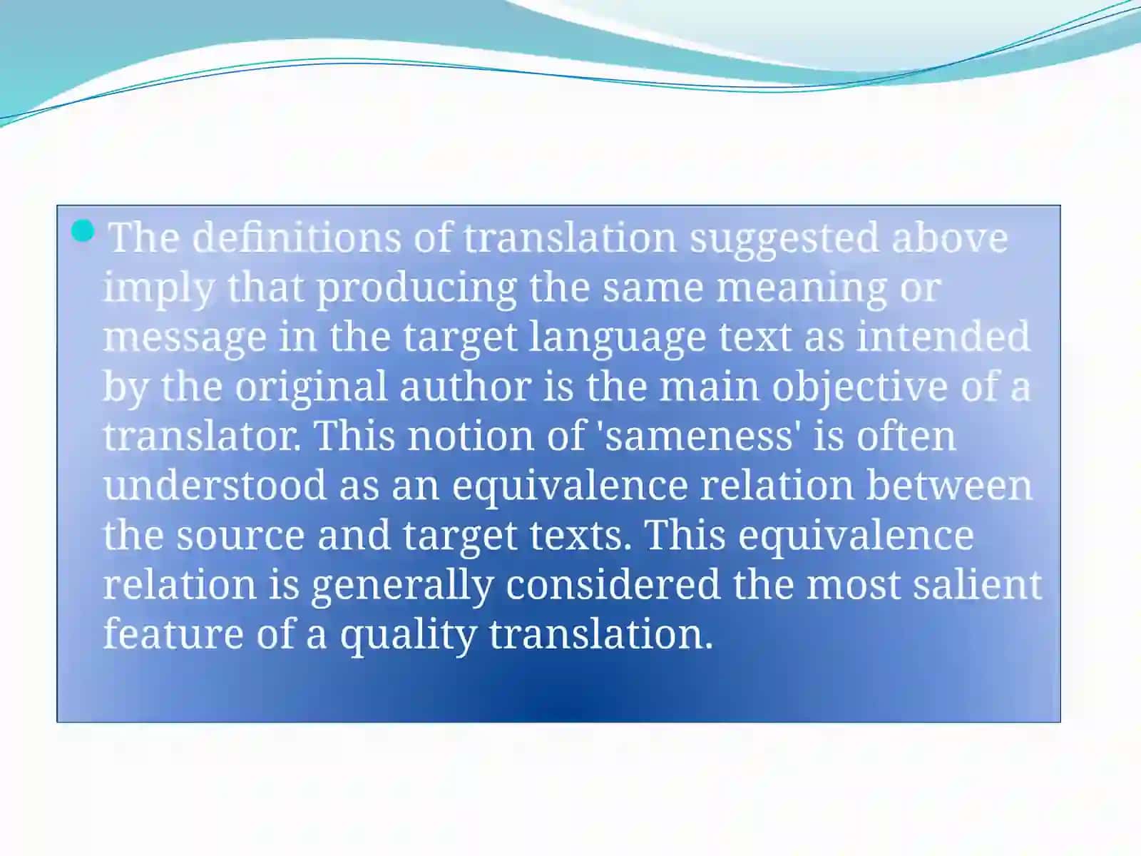 EQUIVALENCE IN TRANSLATION: SOME PROBLEM-SOLVING STRATEGIES 4