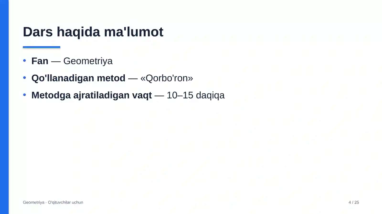 geometriya darslarida qorbo'ron metodidan foydalanish 4958 4