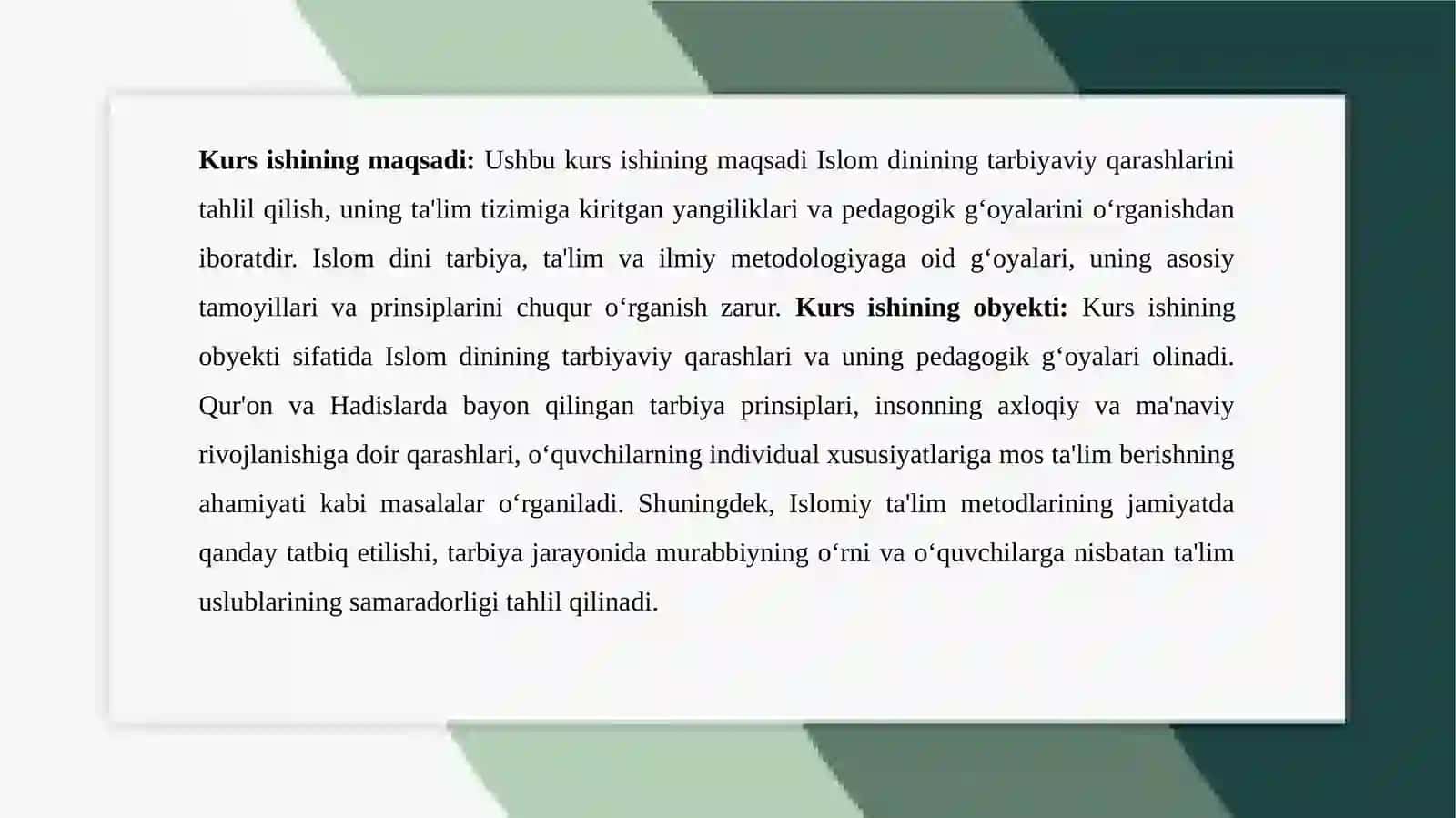 ISLOM DINI DATARBIYAVIY FIKRLAR 4