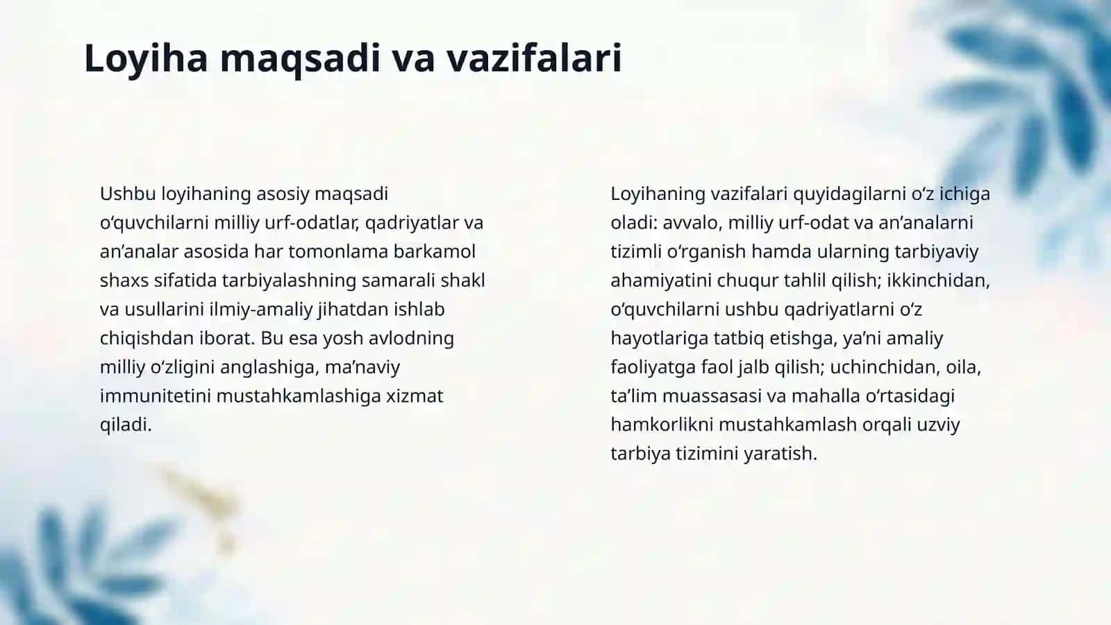 oquvchilarni urf-odat va an'analar orqali tarbiyalash yo`llari 4