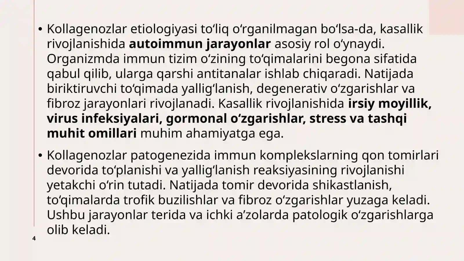 Kollagenozlar, disxromiyalar, sklerodermiya, qizilyugurik, vitiligo, xloazma va lentigo 4