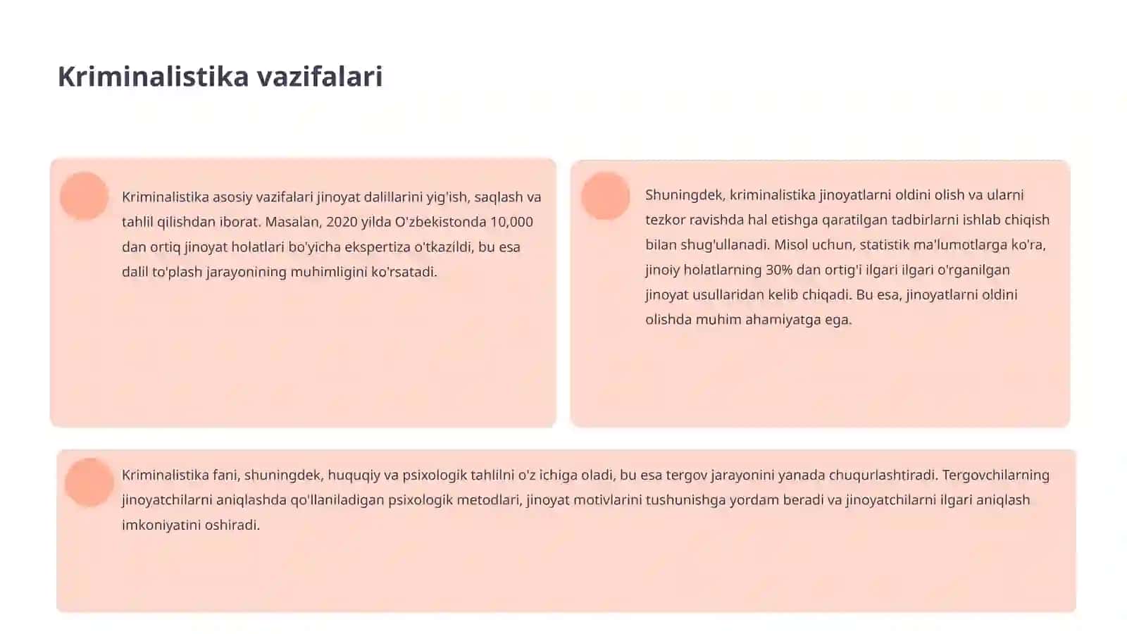 Kriminalistika fani, uning vazifalari, tizimi, yuridik va boshqa fanlar bilan aloqasi 4