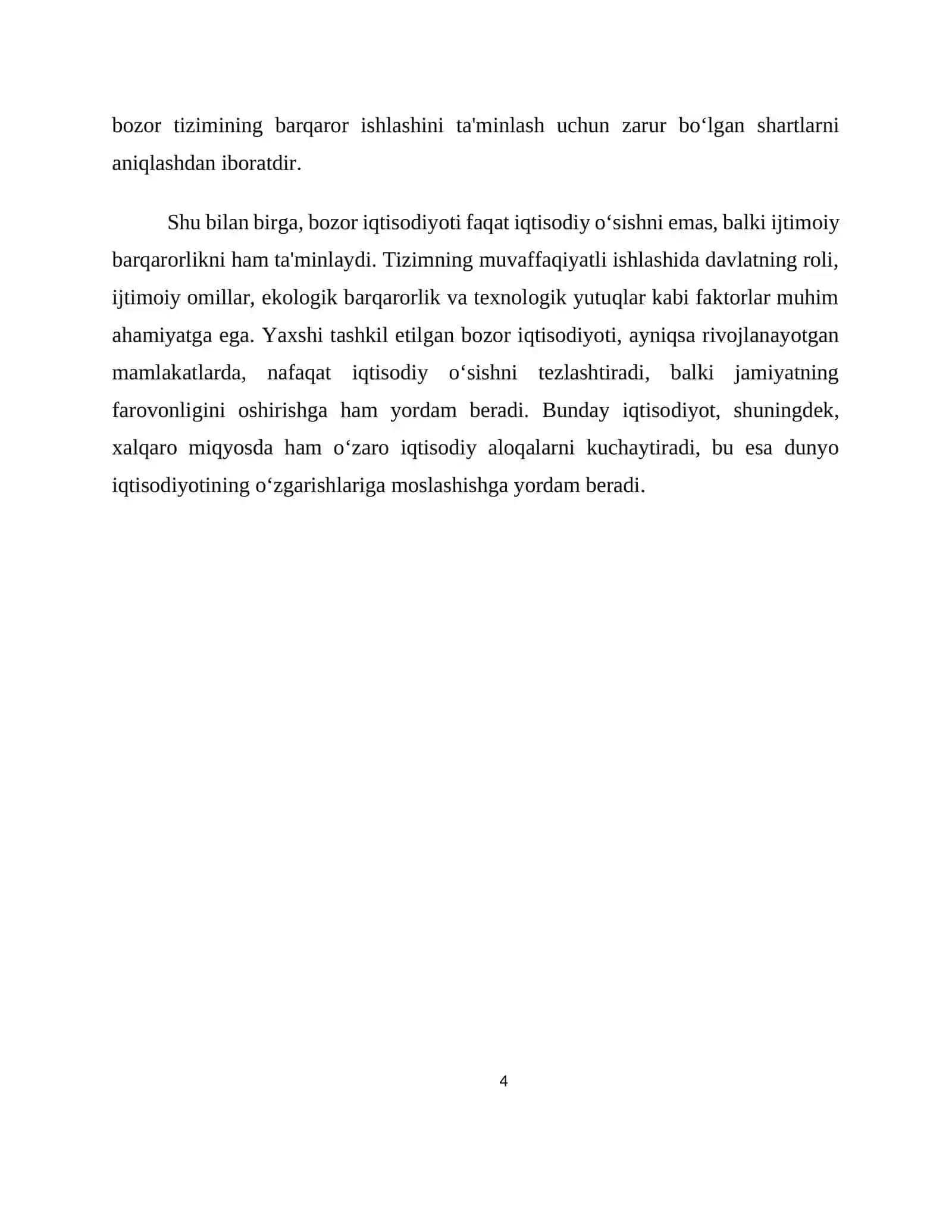 BOZOR IQTISODIYOTINING TUSHUNCHASI VA ASOSIY TAMOYILLARI 4