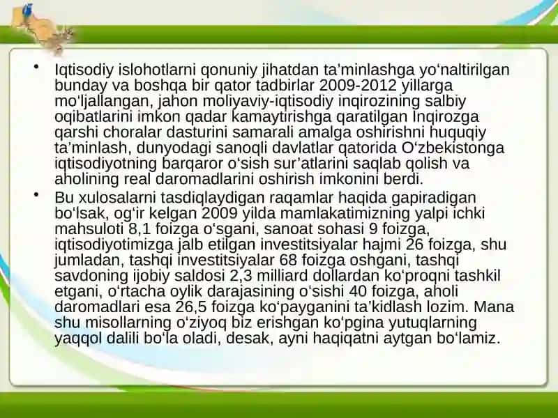 O'zbekiston Respublikasi siyosiy tizimi 4