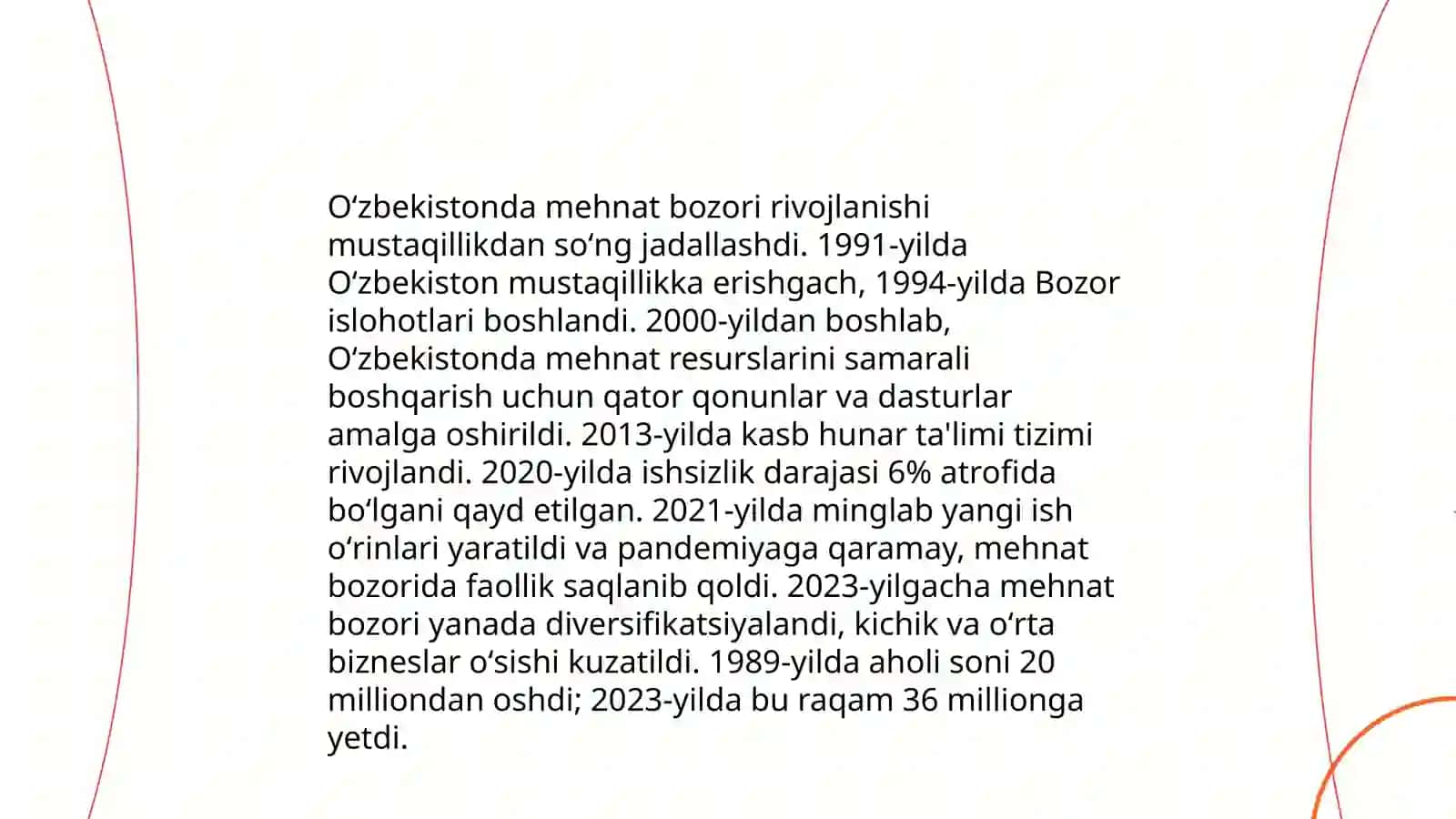 Oʻzbekiston respublikasida mehnat bozorining shakllanishi va ishsizlikning oziga xos xususiyatlari 4