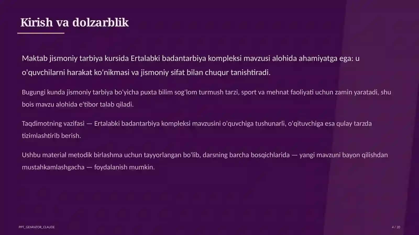 Ertalabki badantarbiya kompleksi (1-sinf) 4