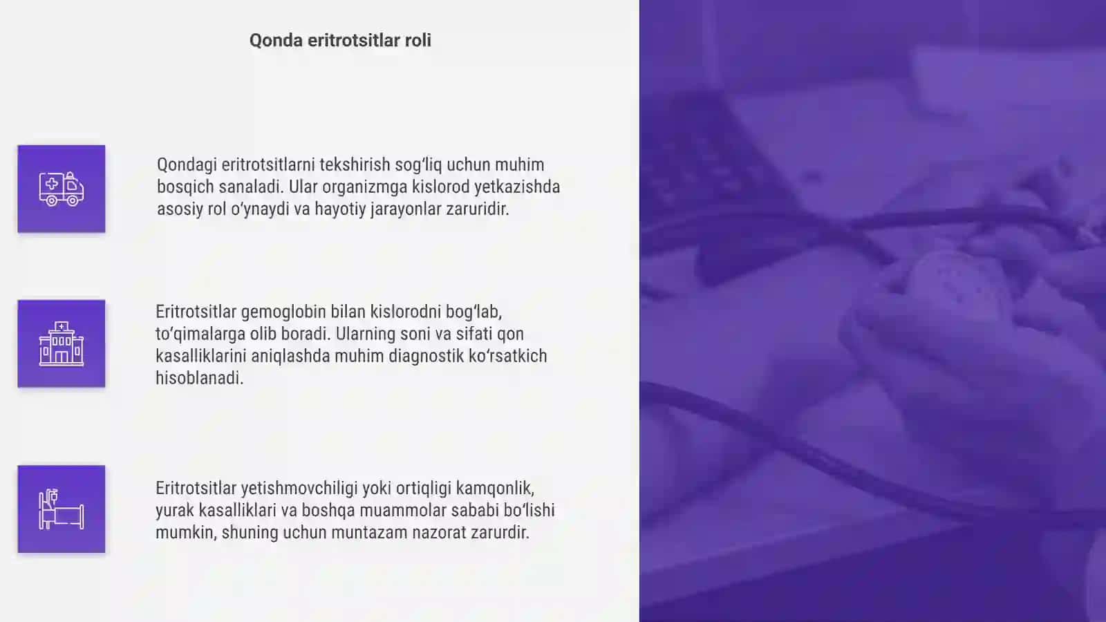 Qondagi eritrotsitlarni tekshirish 4