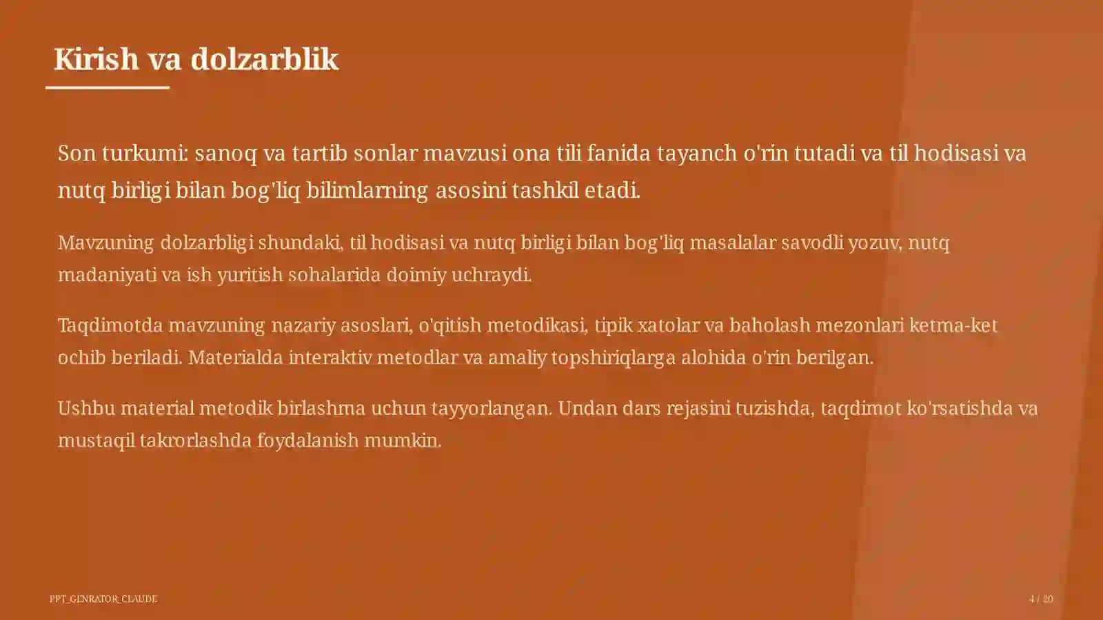 Son turkumi: sanoq va tartib sonlar (6-sinf) 4