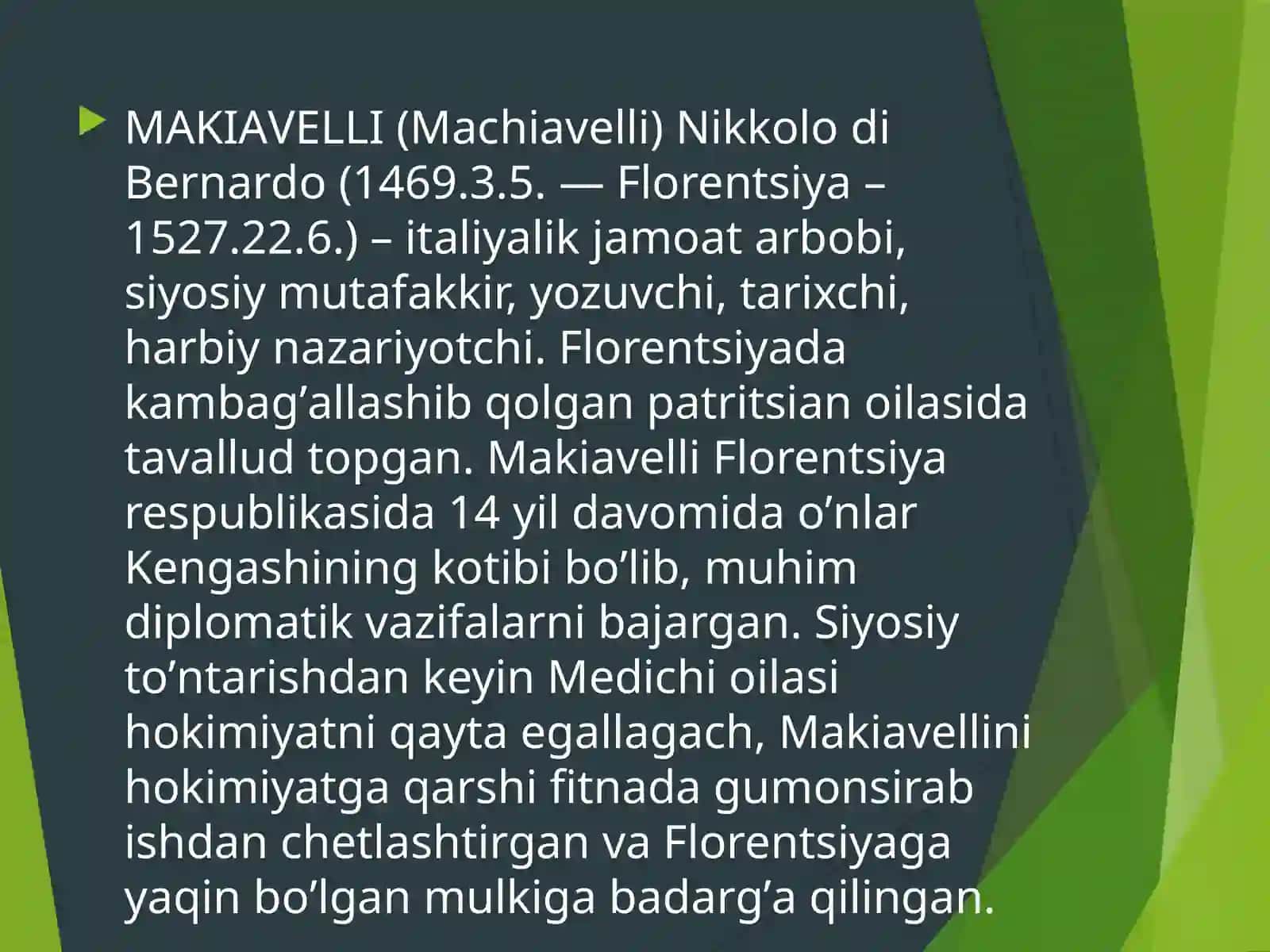 Makiavelli Hukmdor asari 4