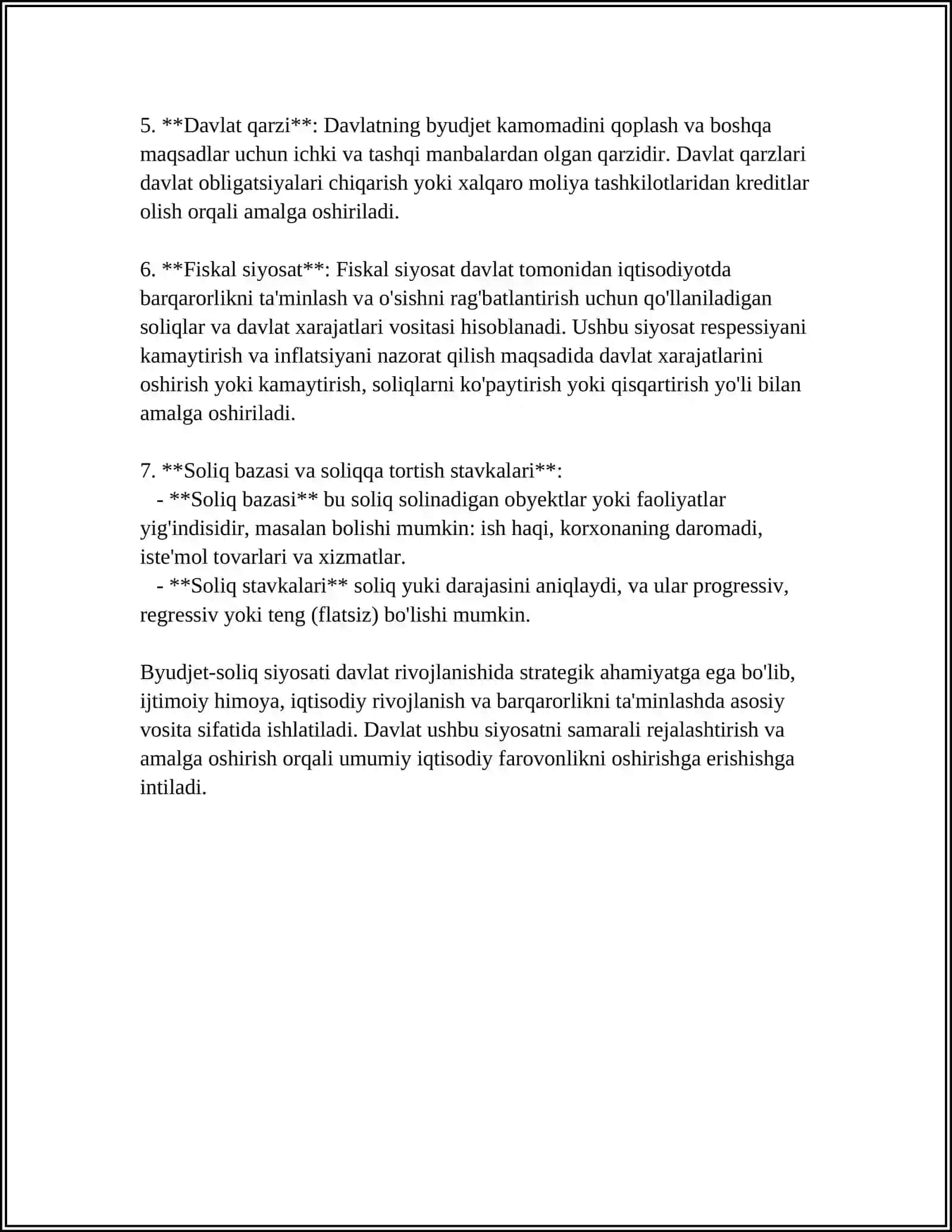 BYUDJET-SOLIQ SIYOSATINING IQTISODIY OʻSISHIGA TA’SIRI 4