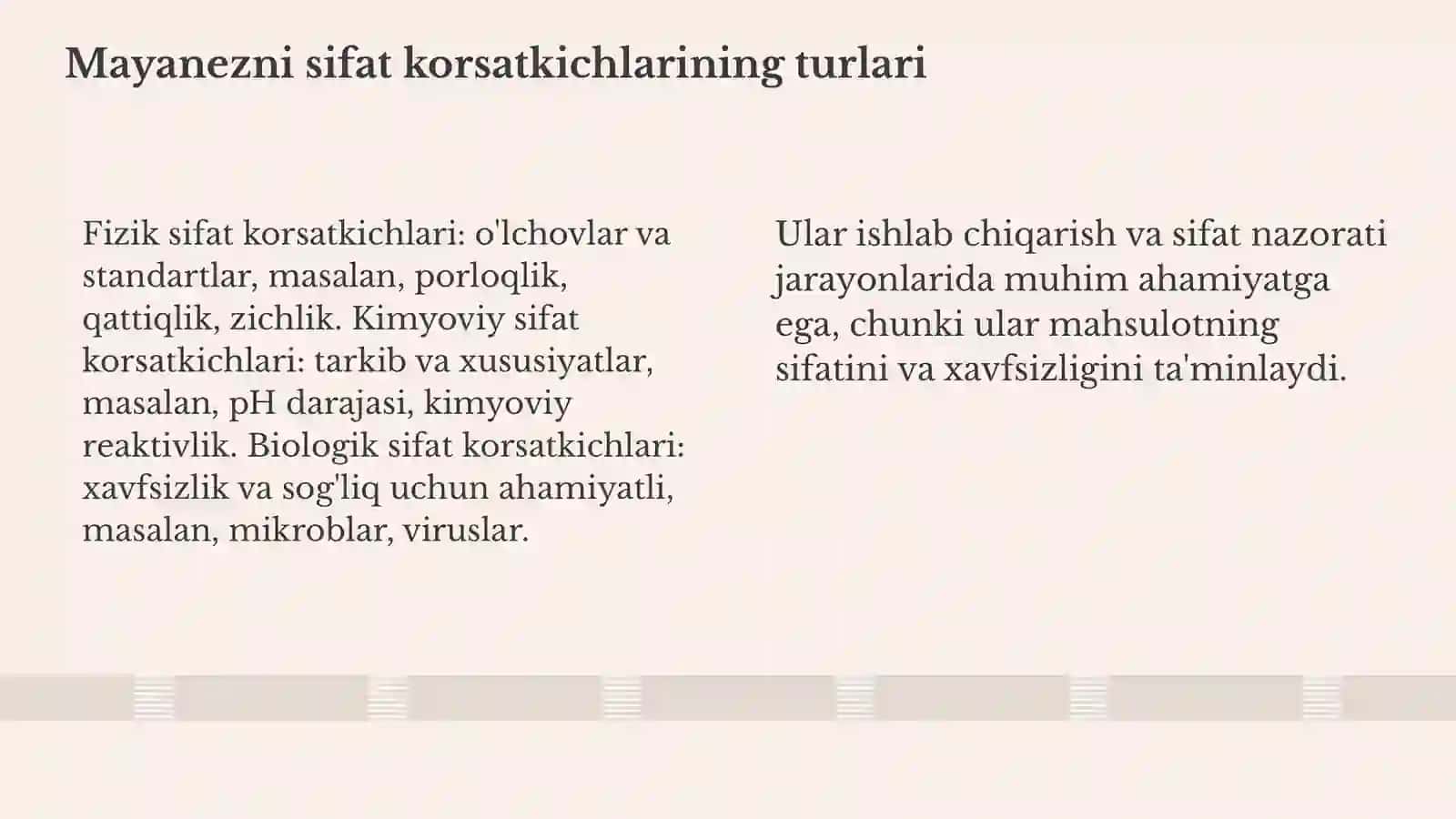 Mayanezni sifat korsatkichlarini va gost standart boyicha organish 4