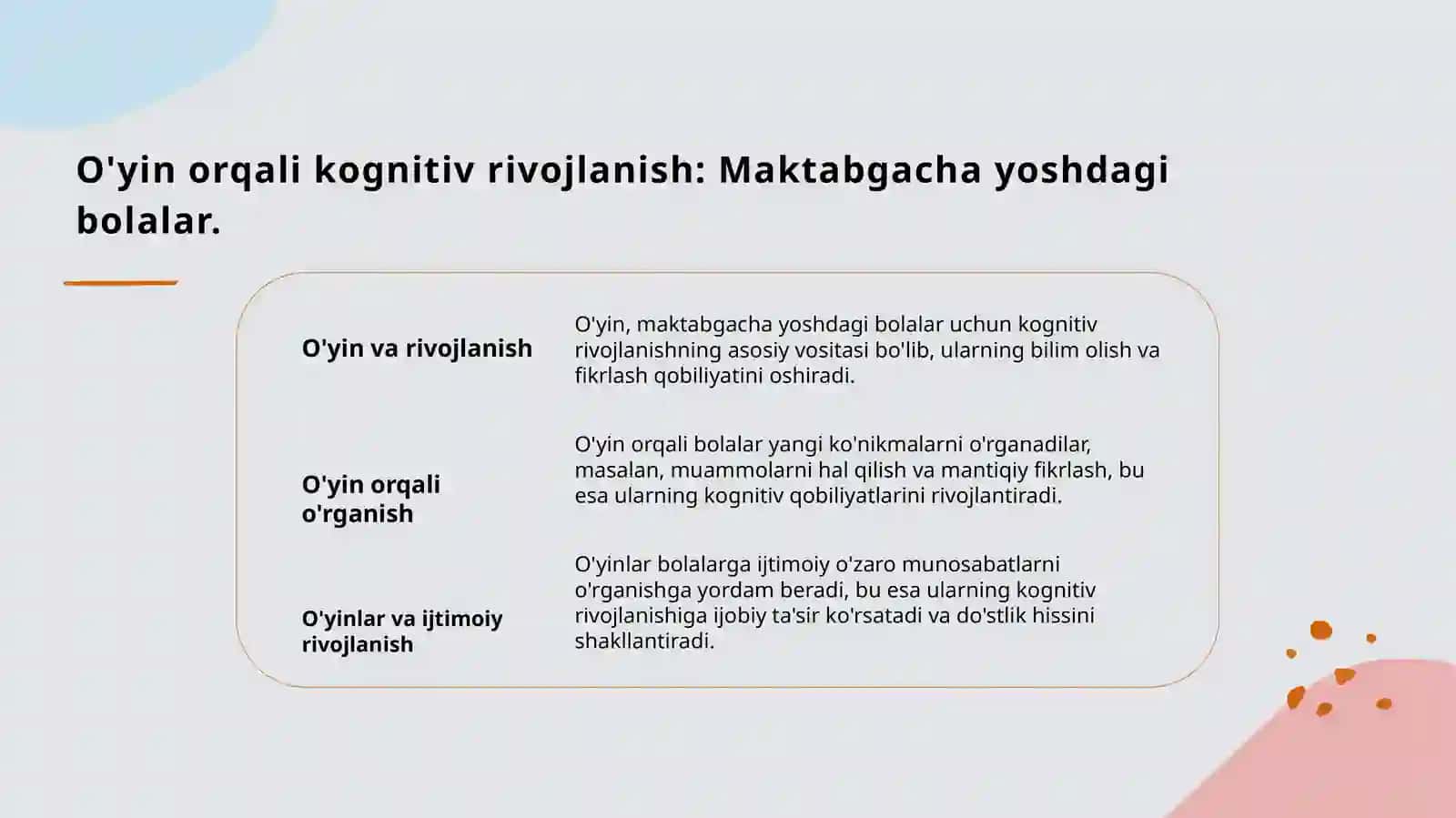 O'yin va bolalar rivoji 4