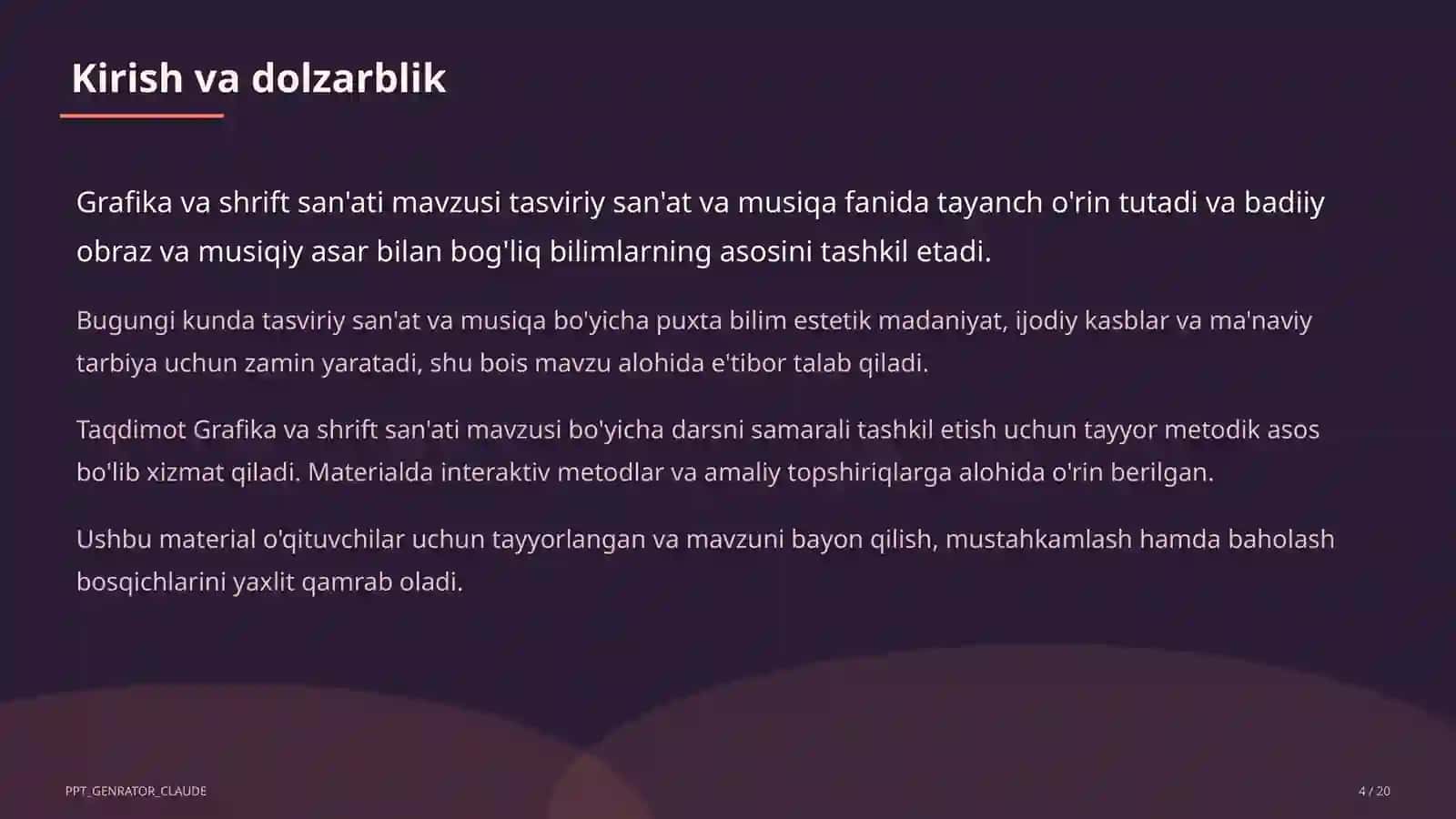 Grafika va shrift san'ati (6-sinf) 4