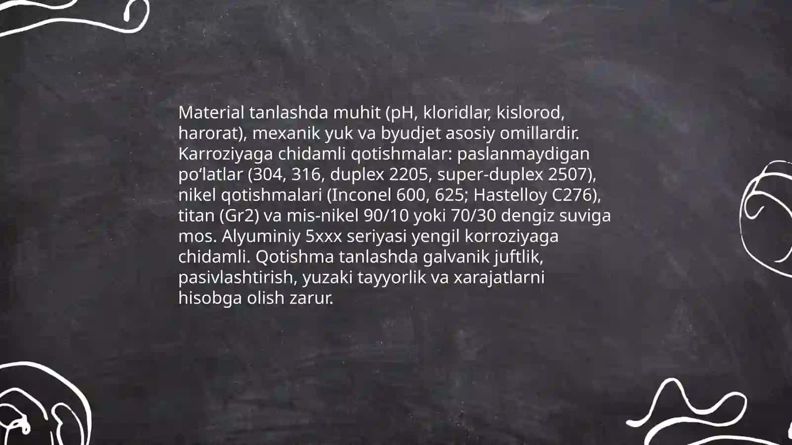 Karroziyani kamaytirish 4